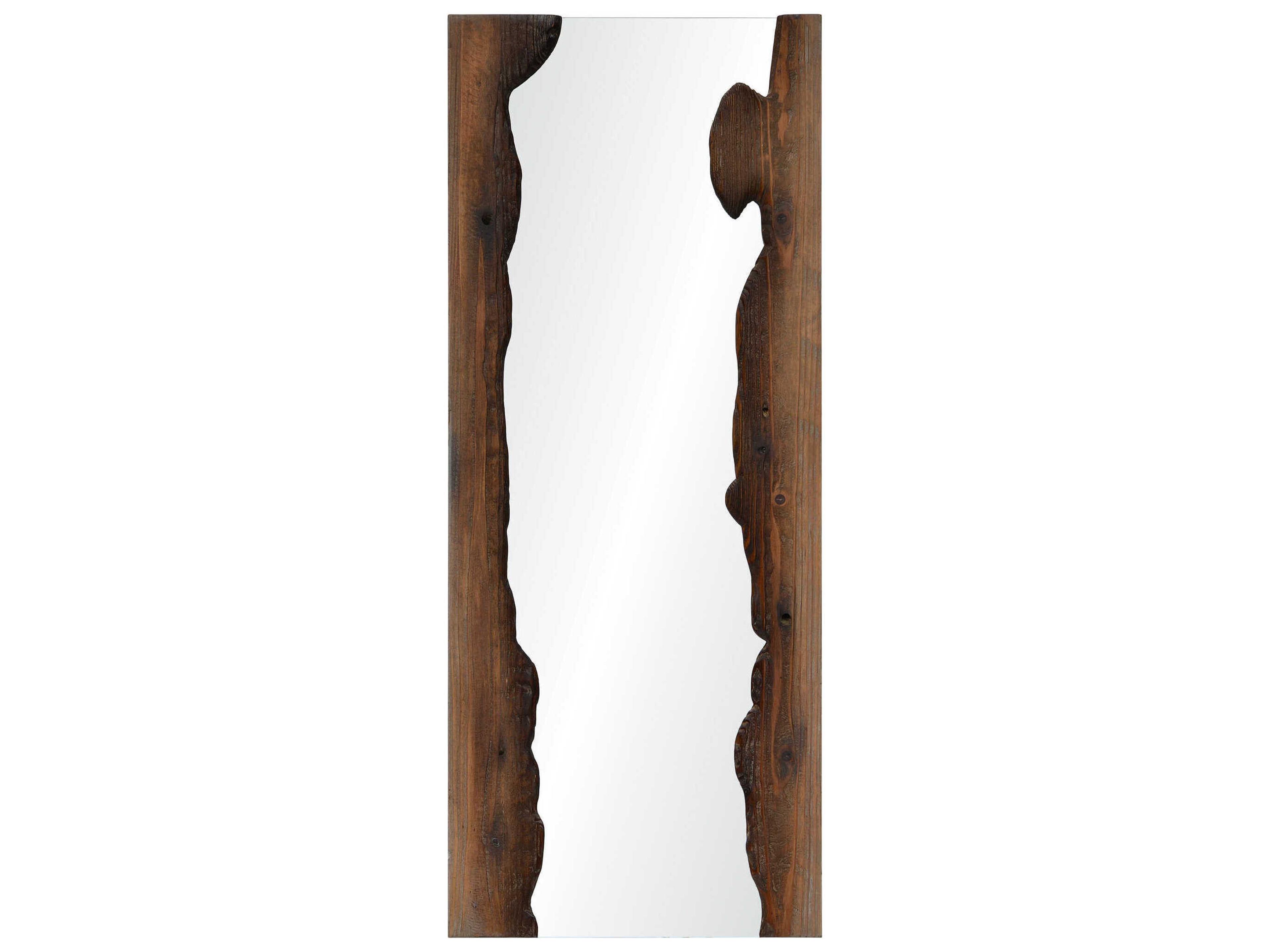 Connix Brown Rectangular Wall Mirror
