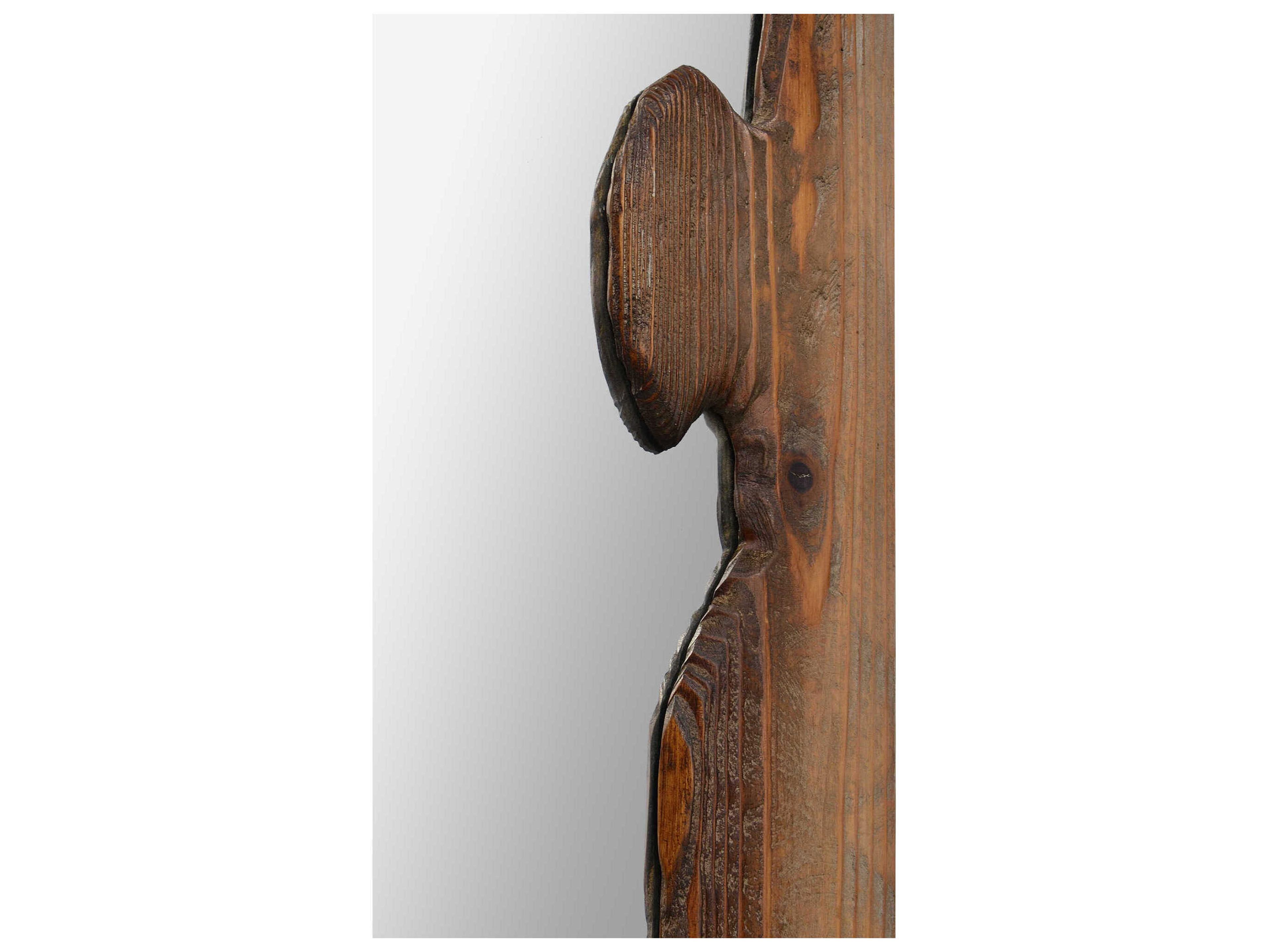 Renwil Connix Brown Rectangular Wall Mirror