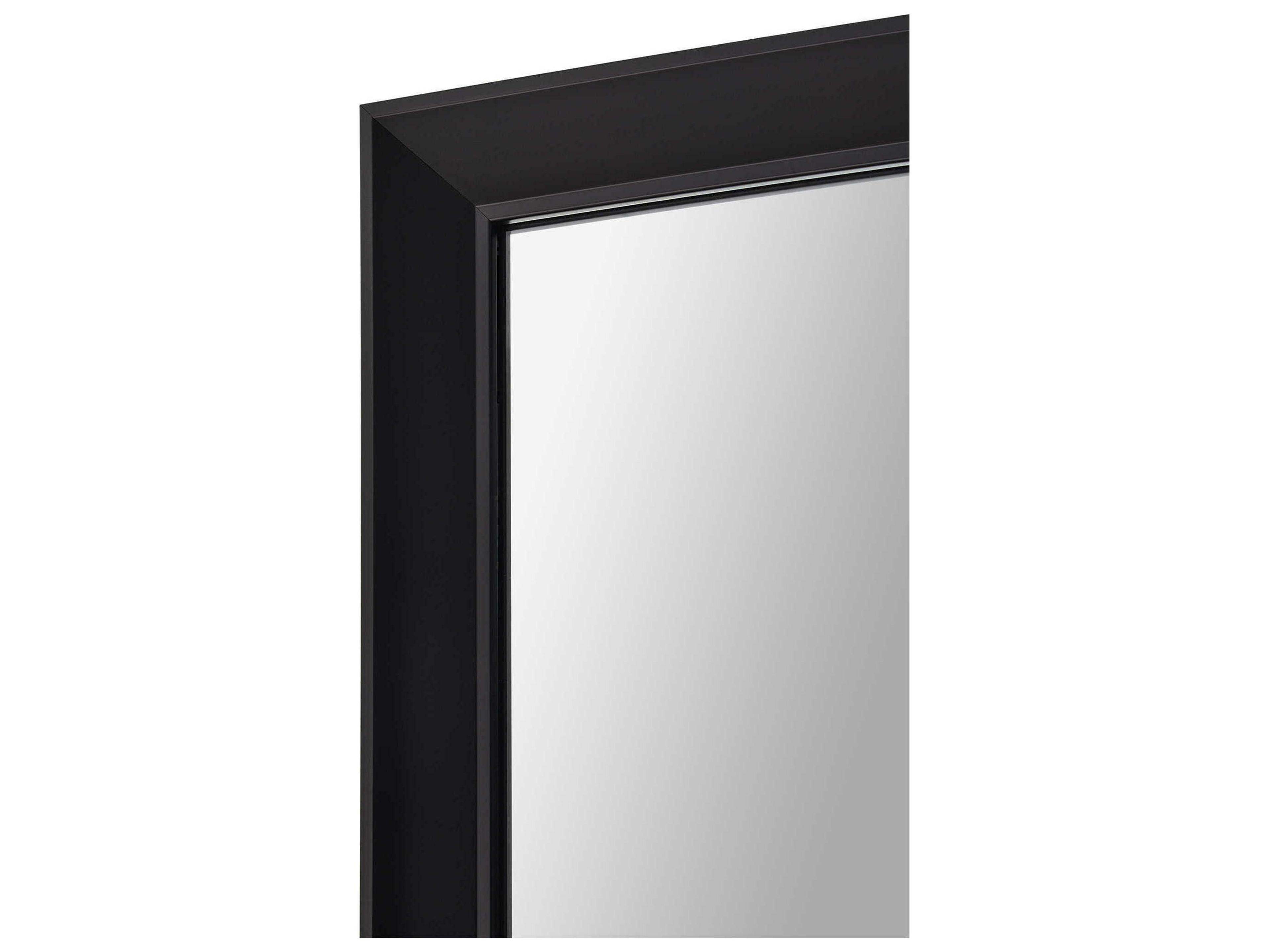Renwil Delacorte Black Rectangular Wall Mirror