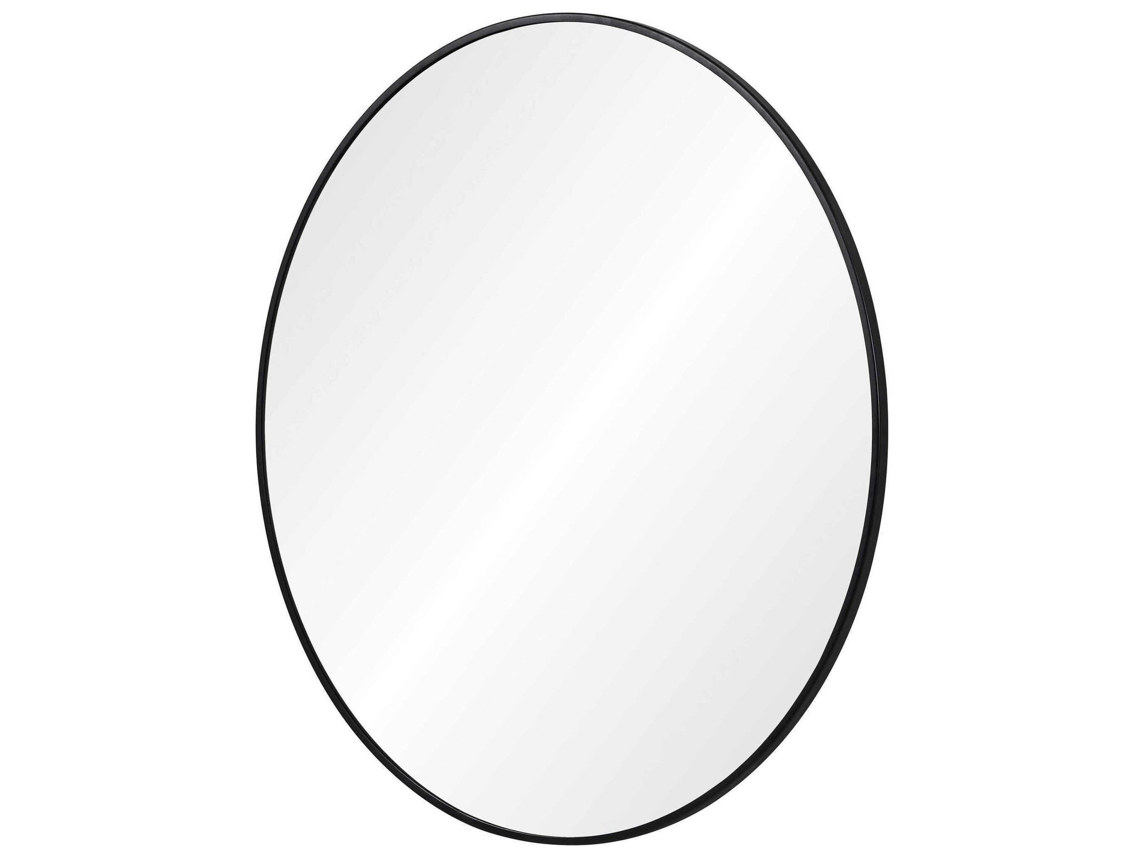 Renwil Claribel Black Round Wall Mirror