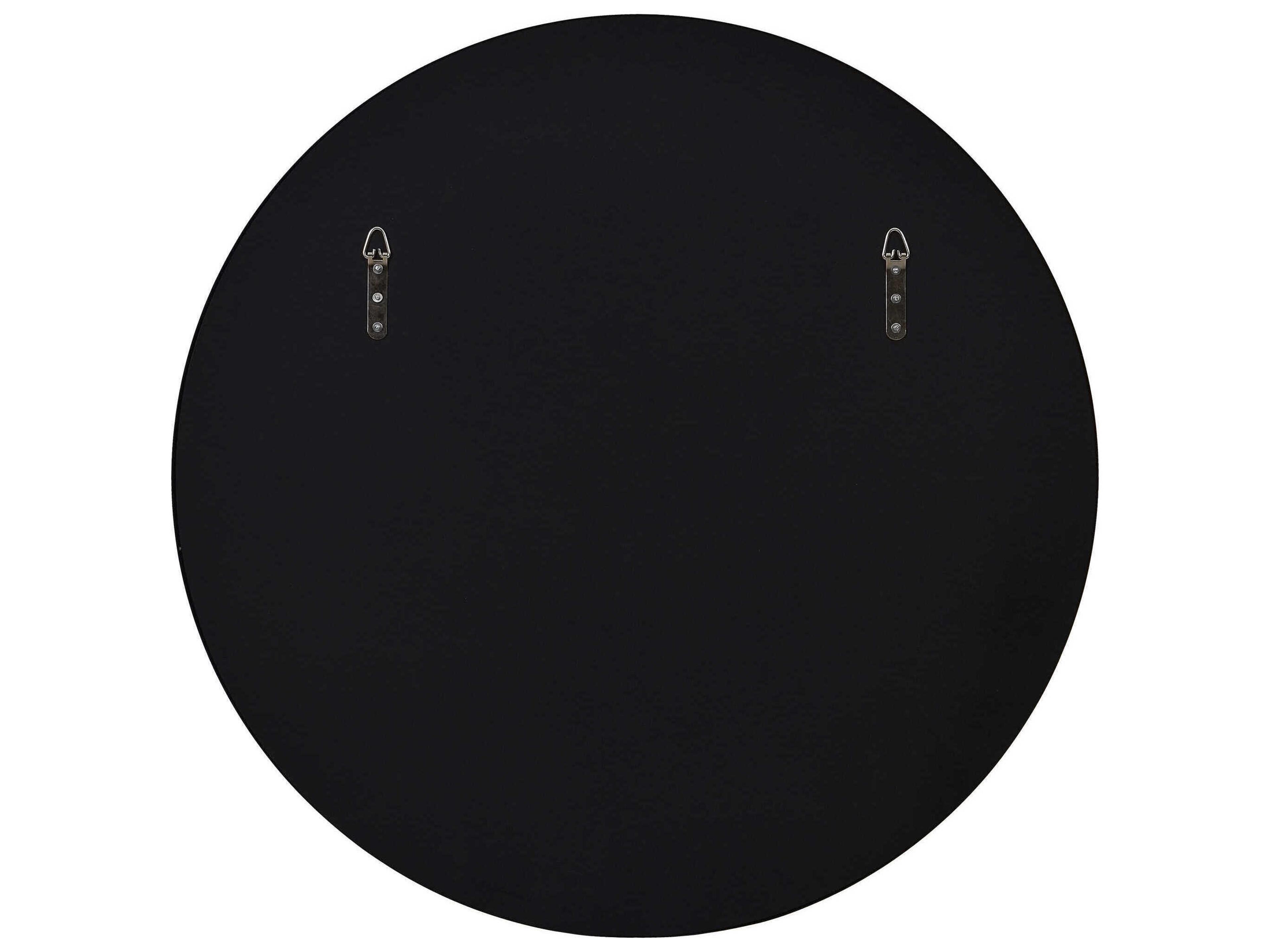 Renwil Claribel Black Round Wall Mirror