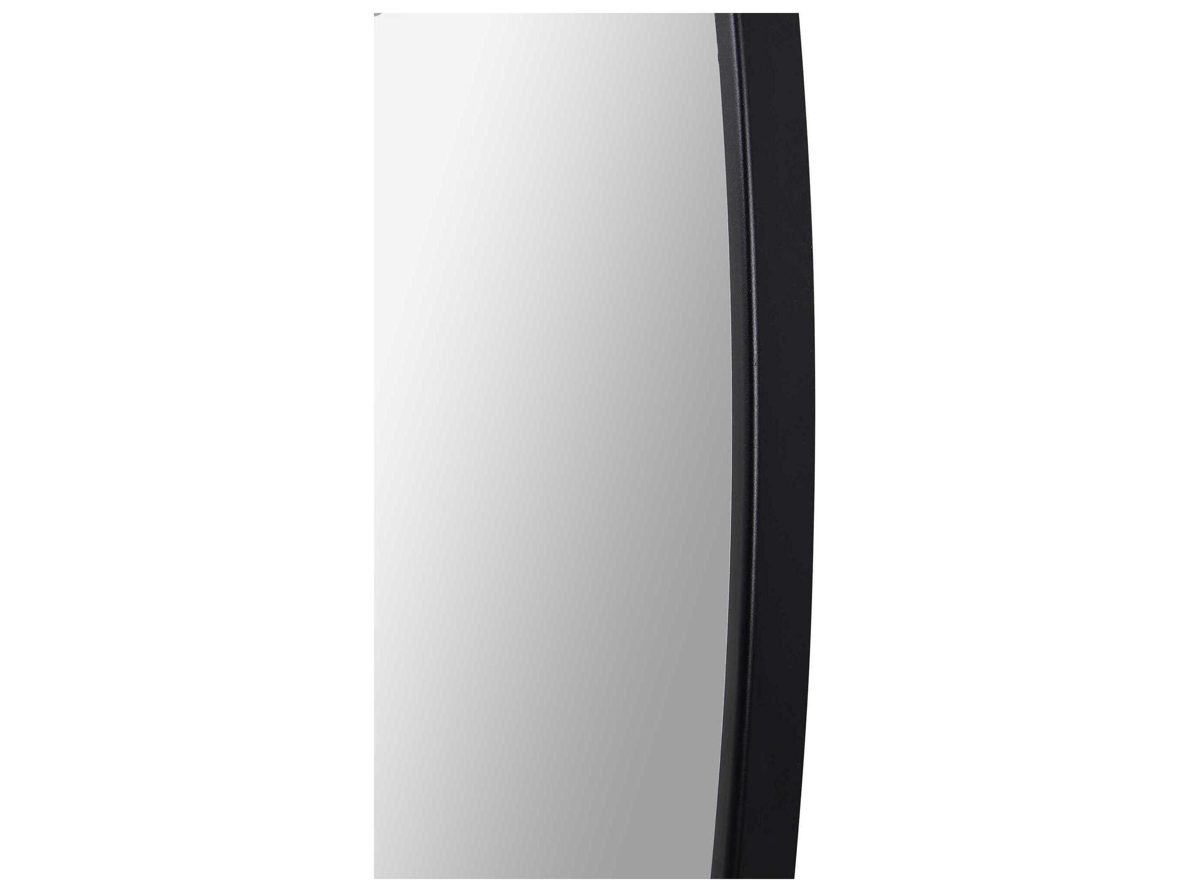 Renwil Claribel Black Round Wall Mirror