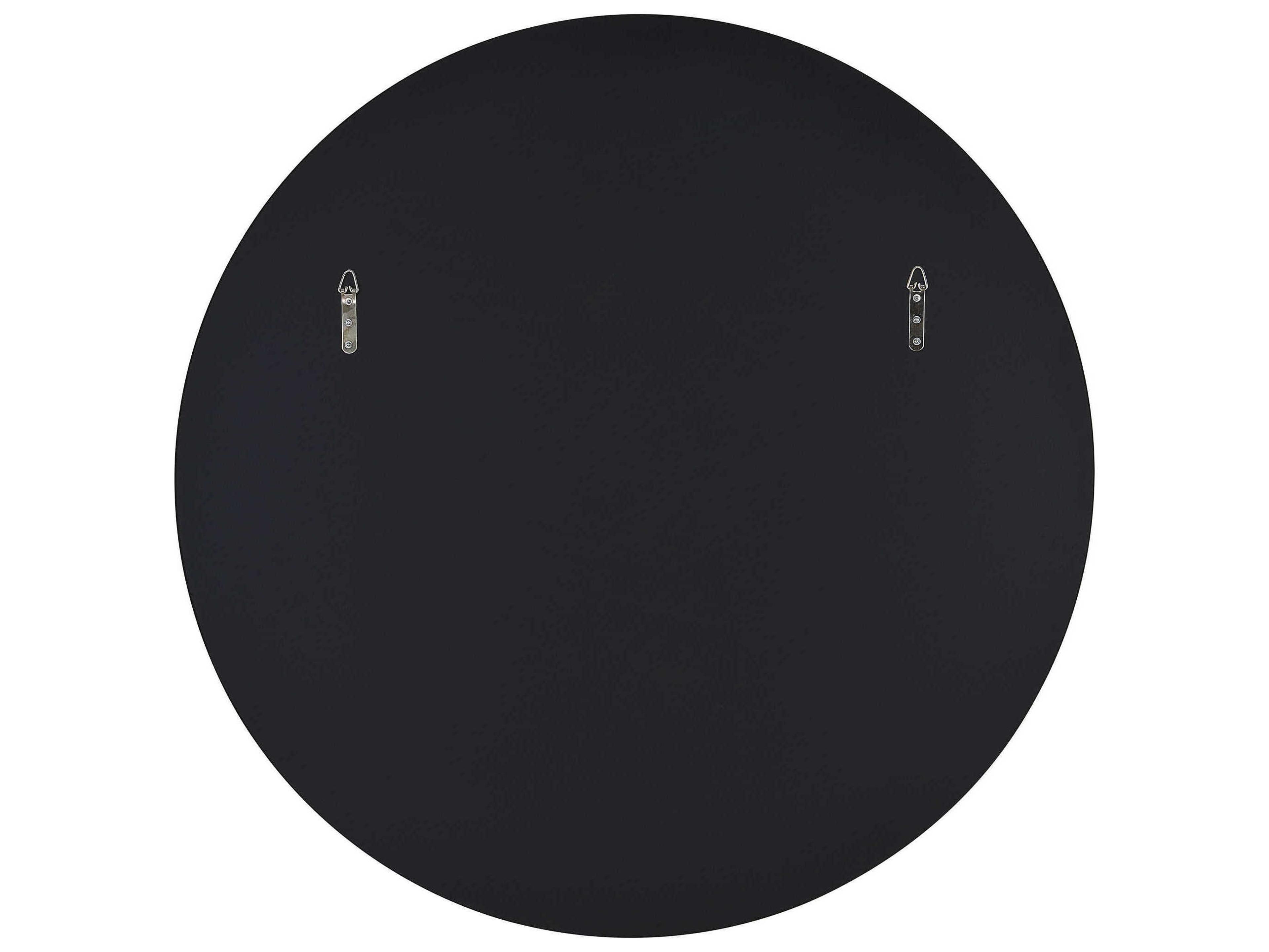 Renwil Cori Black Round Wall Mirror