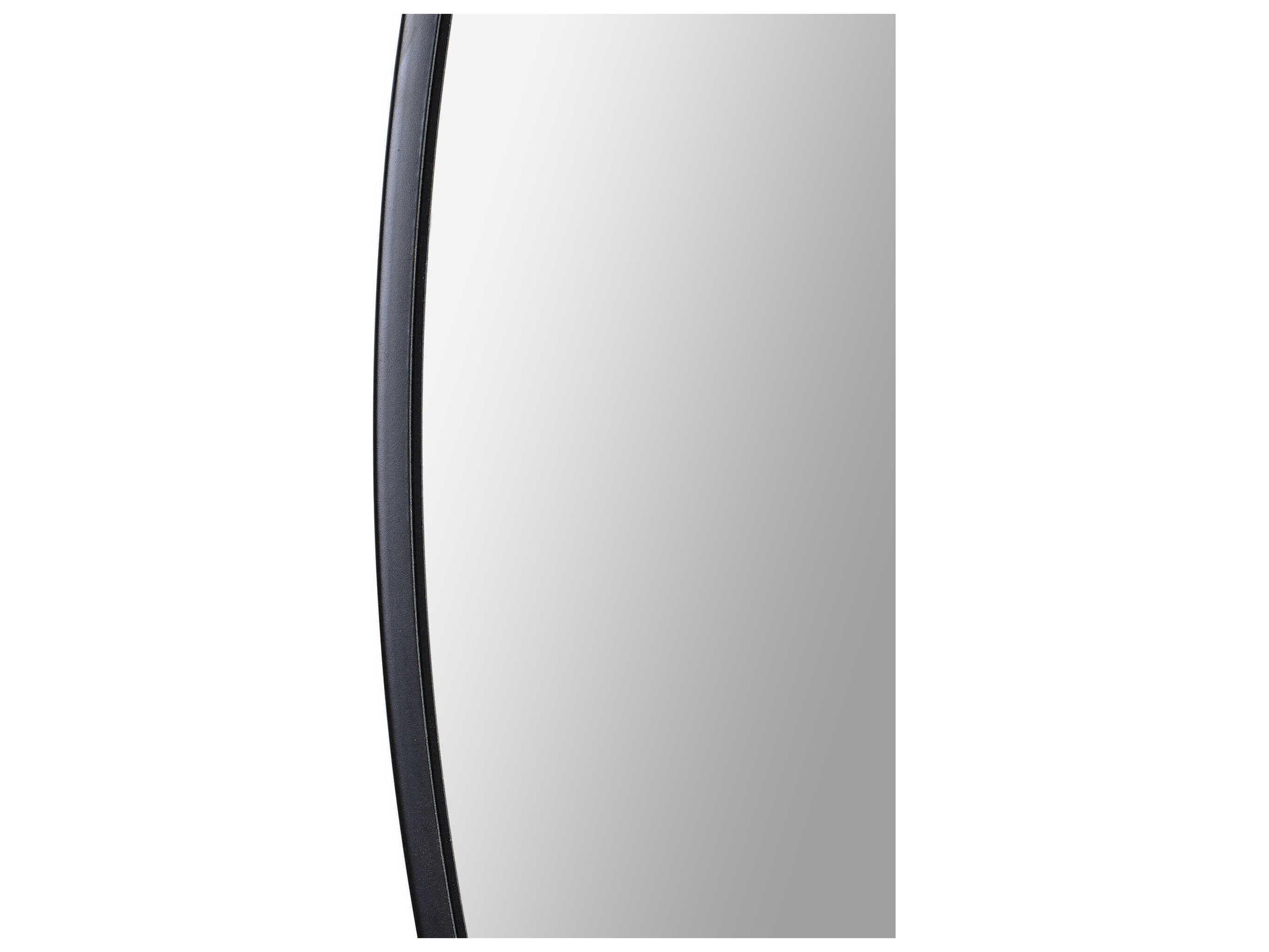 Renwil Cori Black Round Wall Mirror