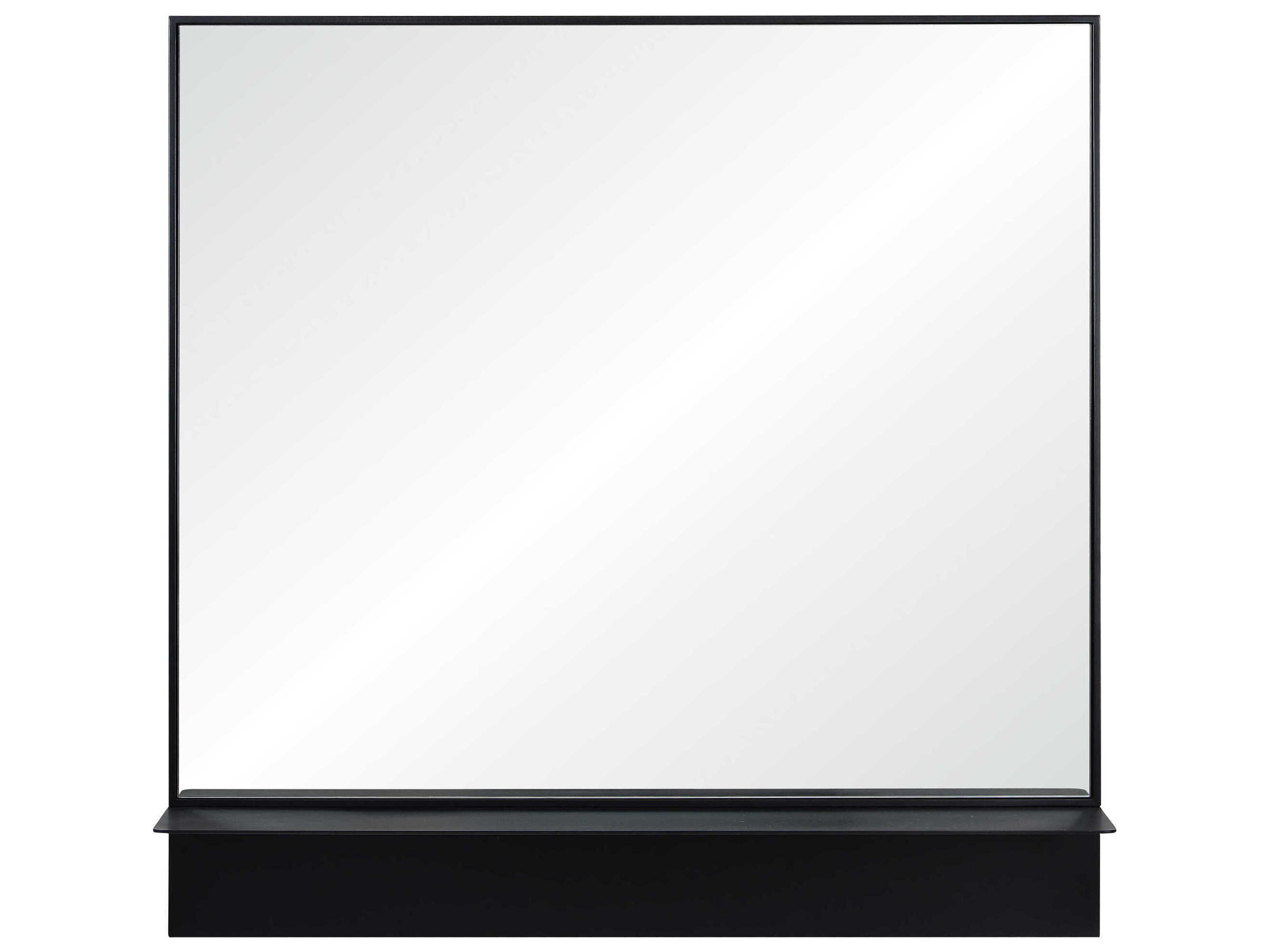 Otavi Black Square Wall Mirror