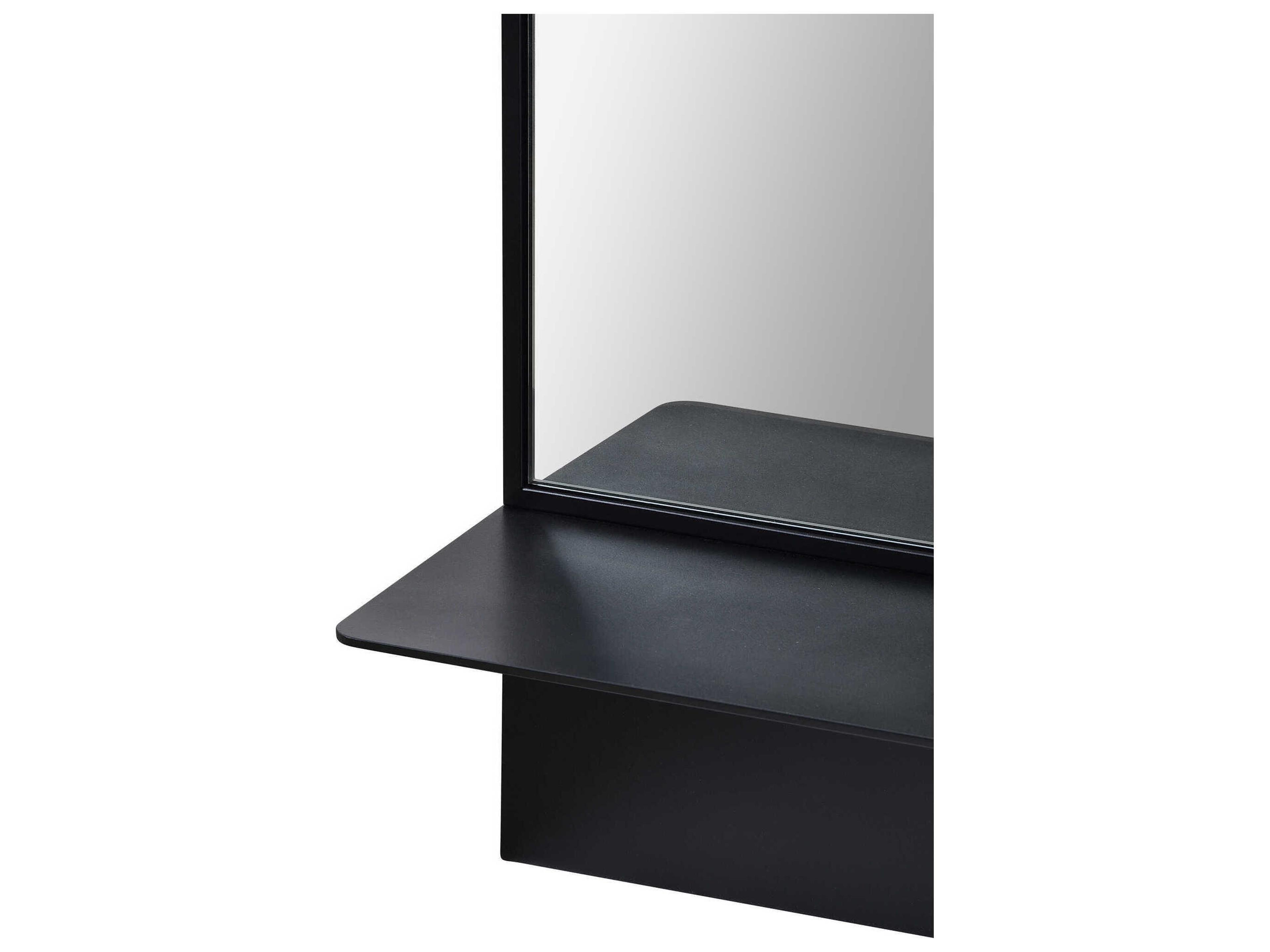 Renwil Otavi Black Square Wall Mirror