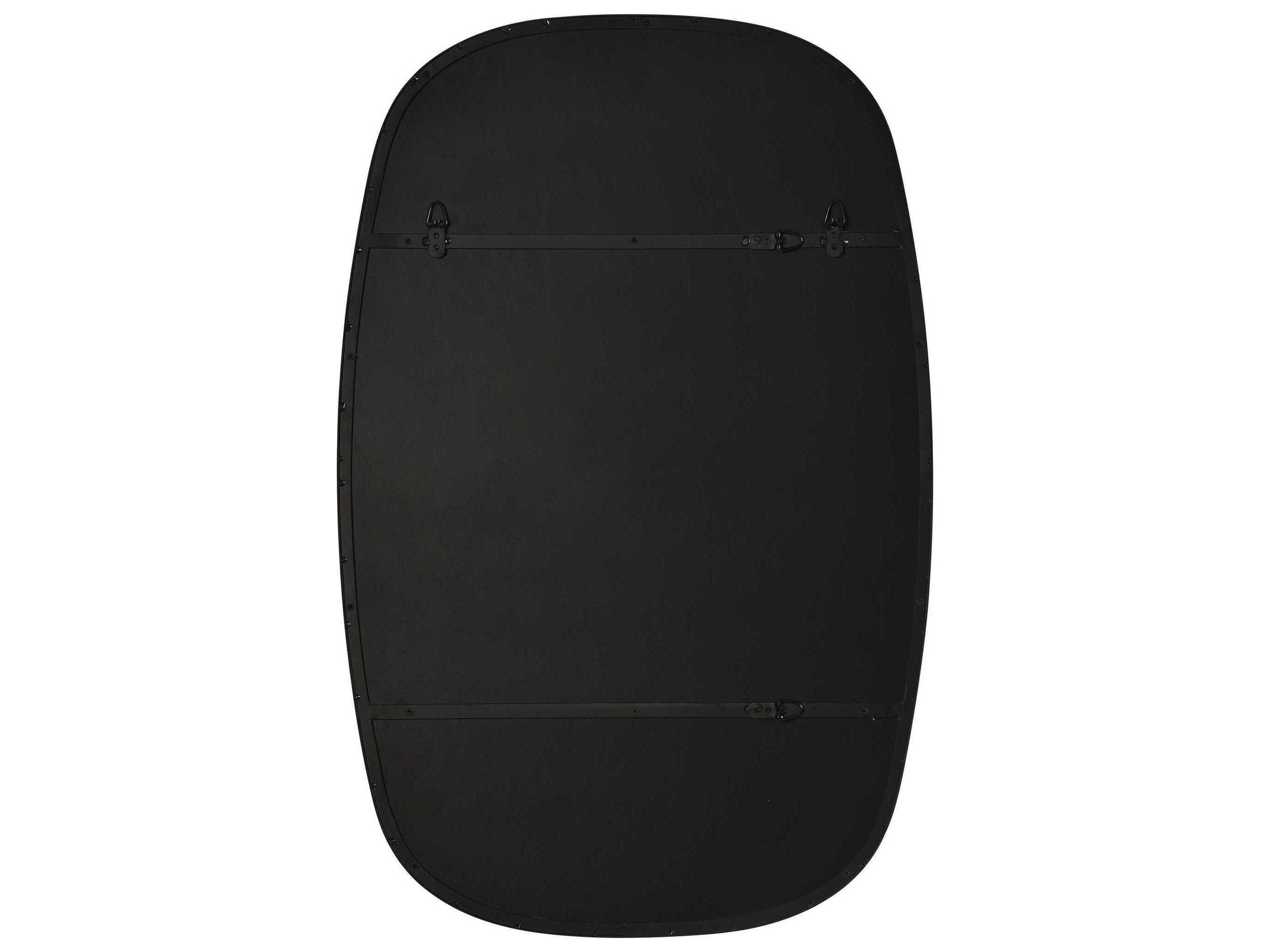 Renwil Bergen Matte Black Rectangular Wall Mirror