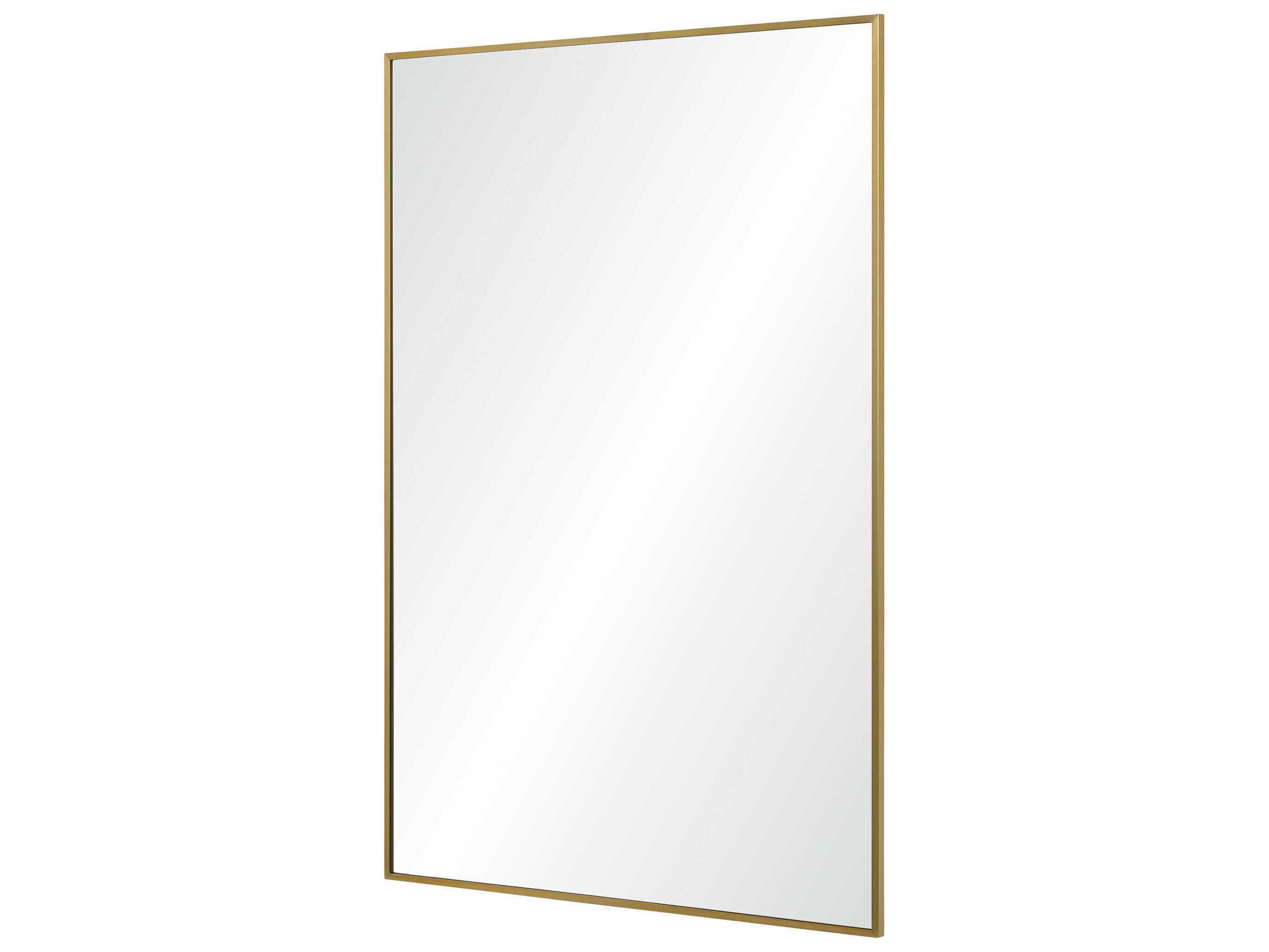 Renwil Raydon Satin Brass Rectangular Wall Mirror