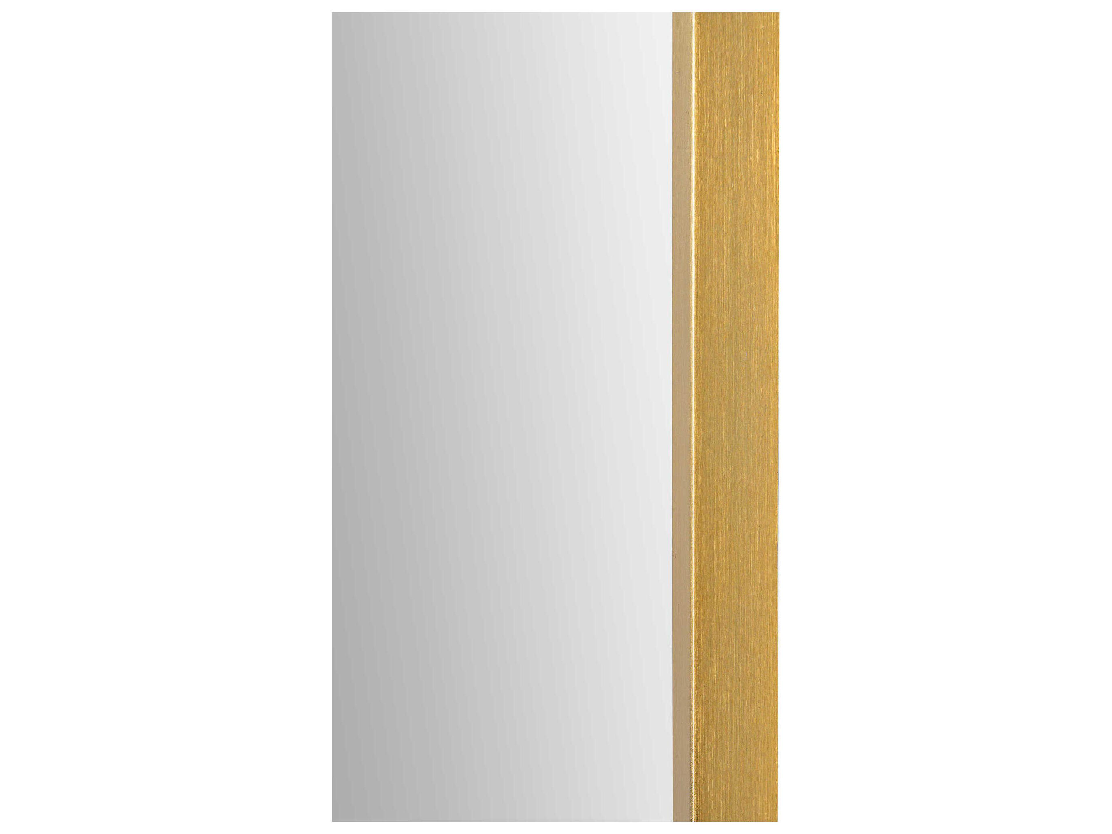 Renwil Raydon Satin Brass Rectangular Wall Mirror