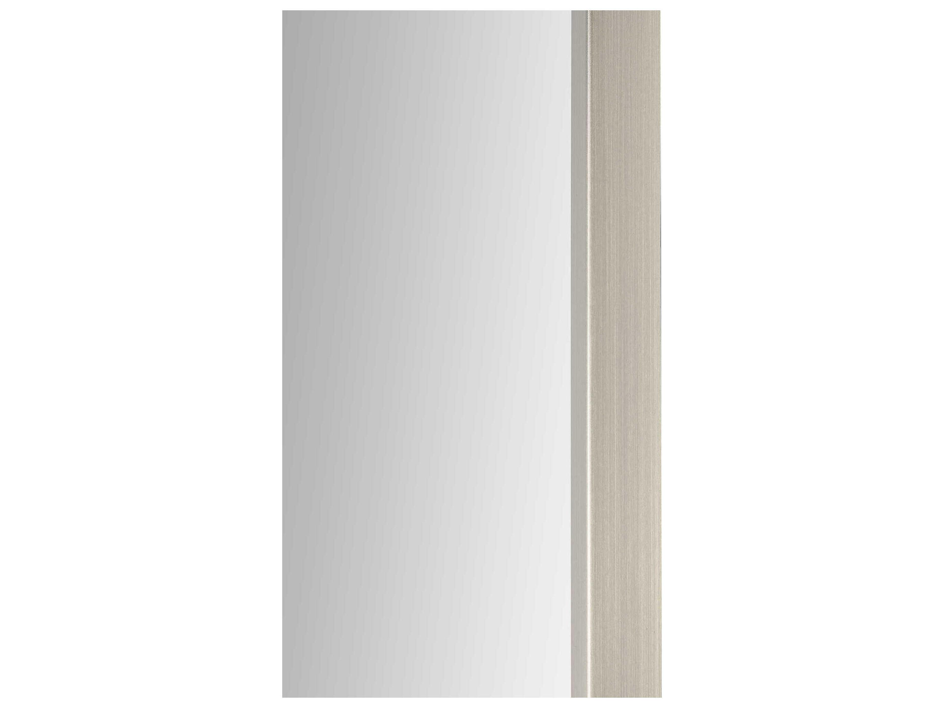 Renwil Roderick Satin Nickel Rectangular Wall Mirror