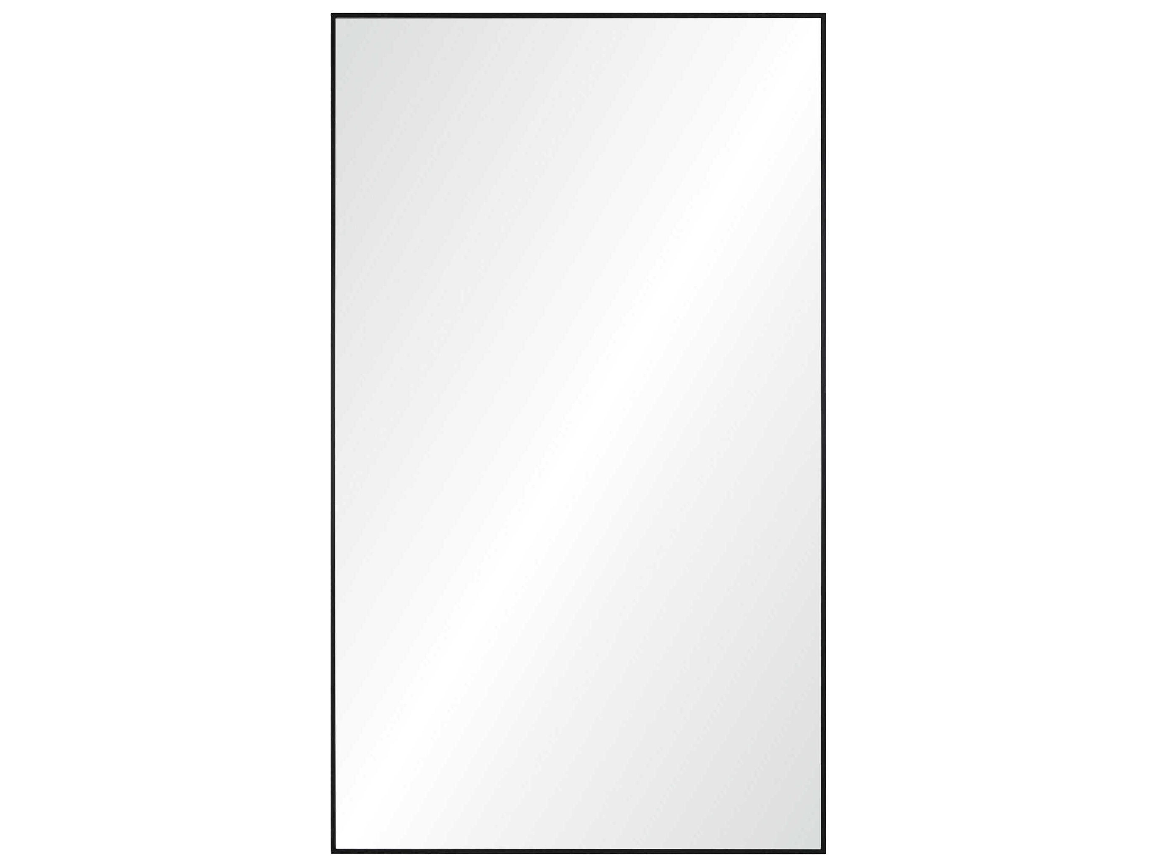 Keene Black Rectangular Wall Mirror