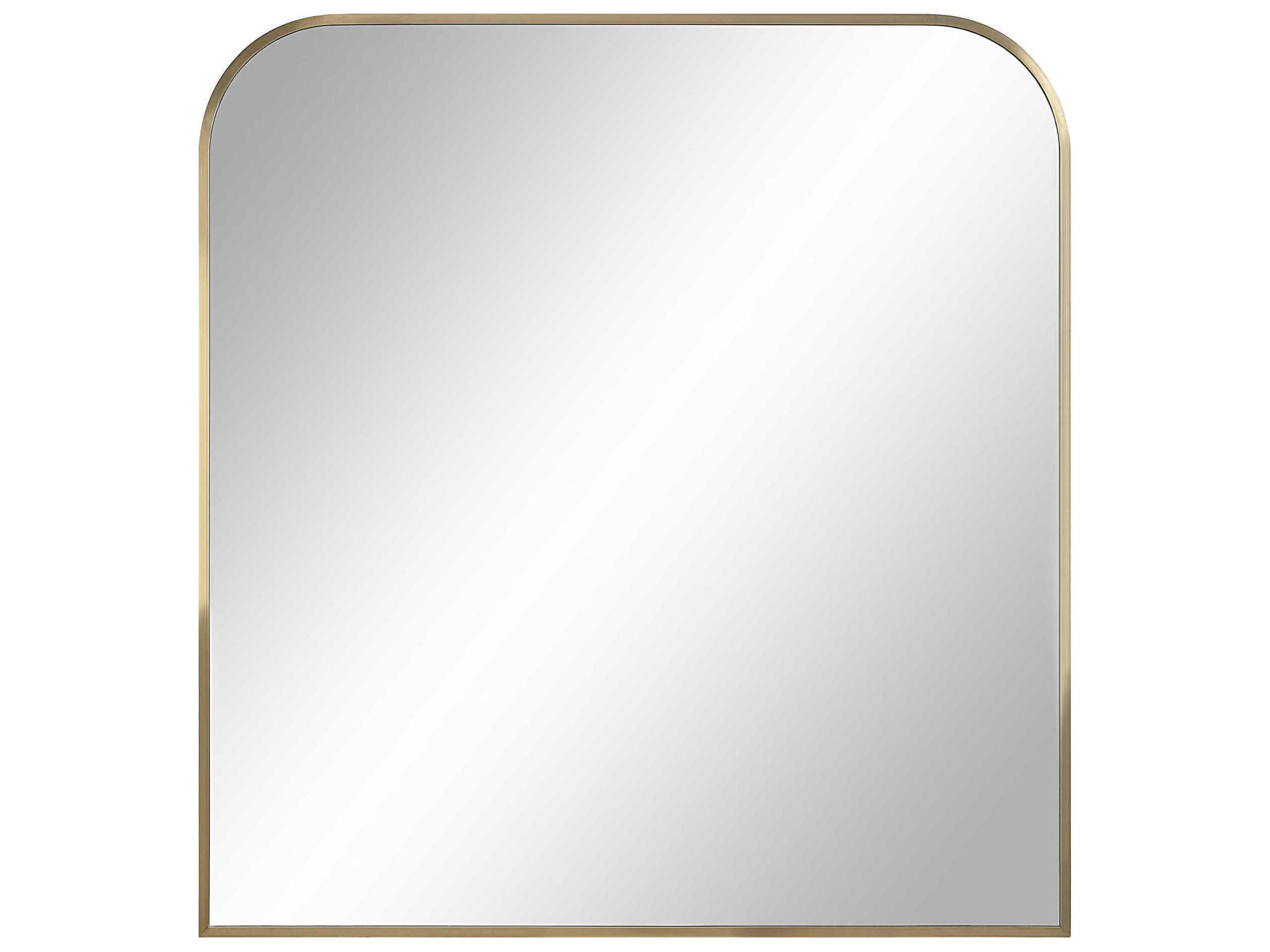 Joan Antique Brushed Brass Wall Mirror