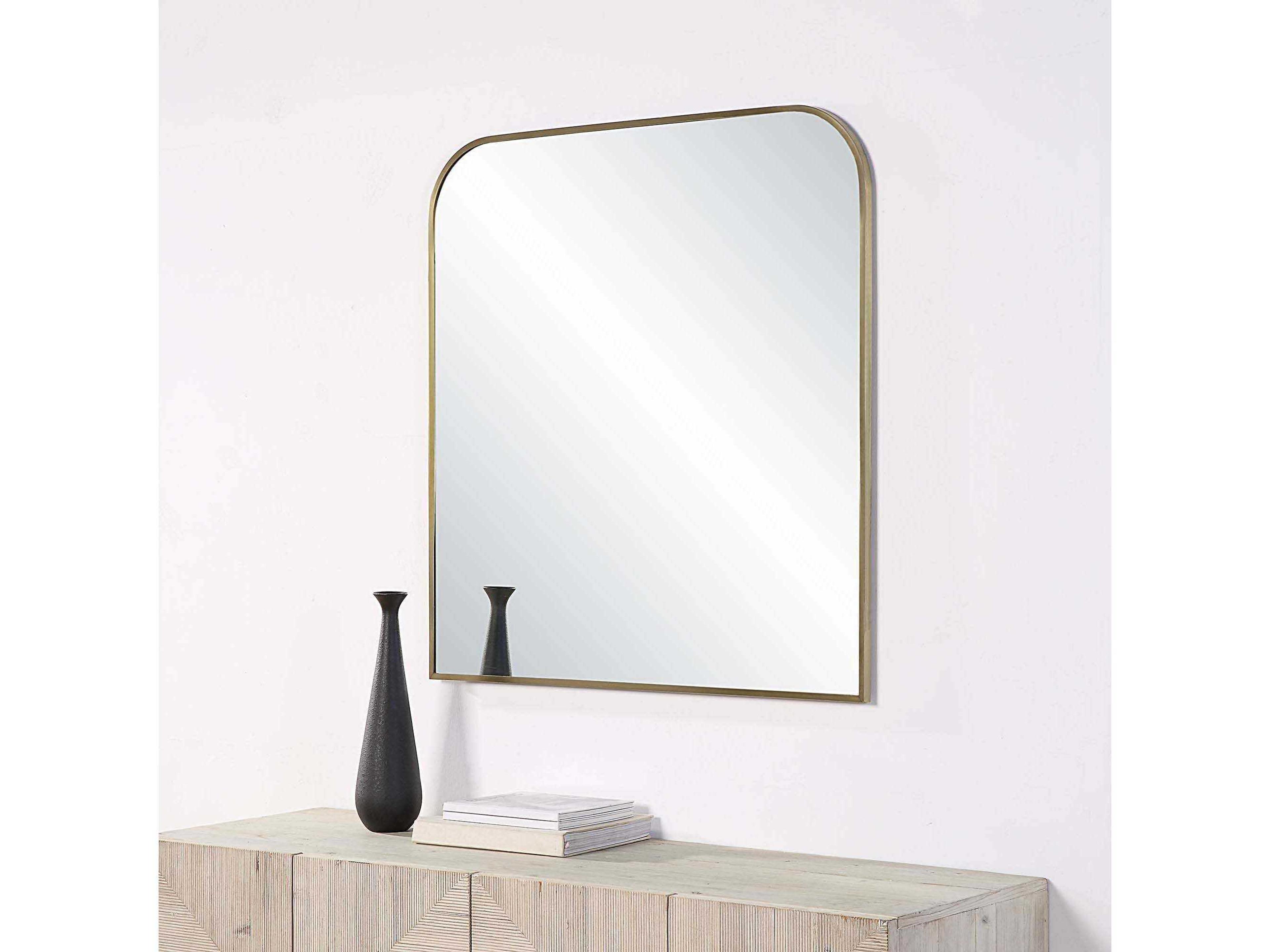 Renwil Joan Antique Brushed Brass Wall Mirror