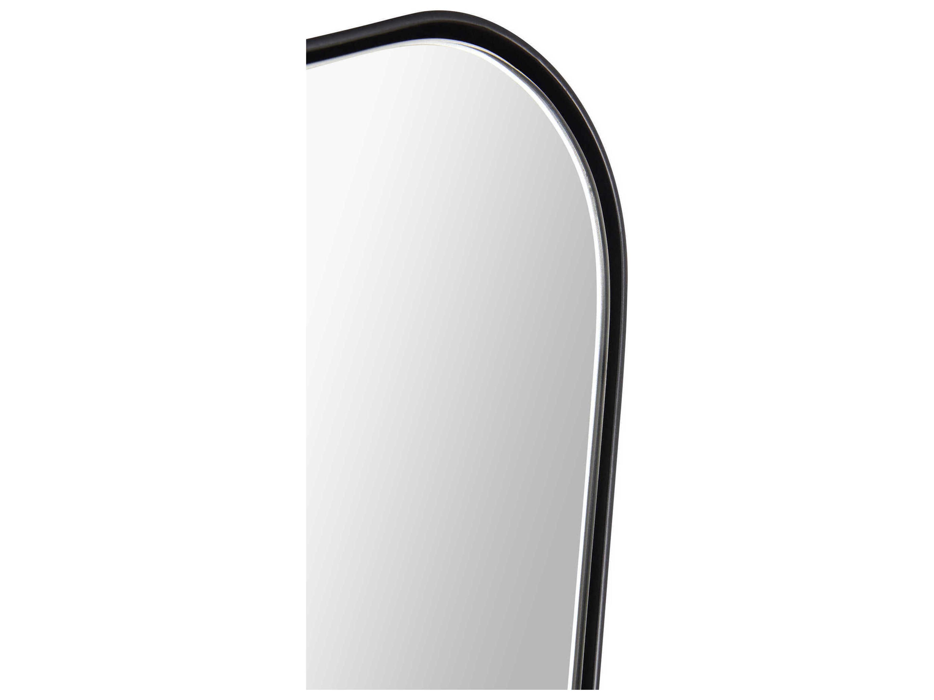 Renwil Nashua Matte Black Wall Mirror