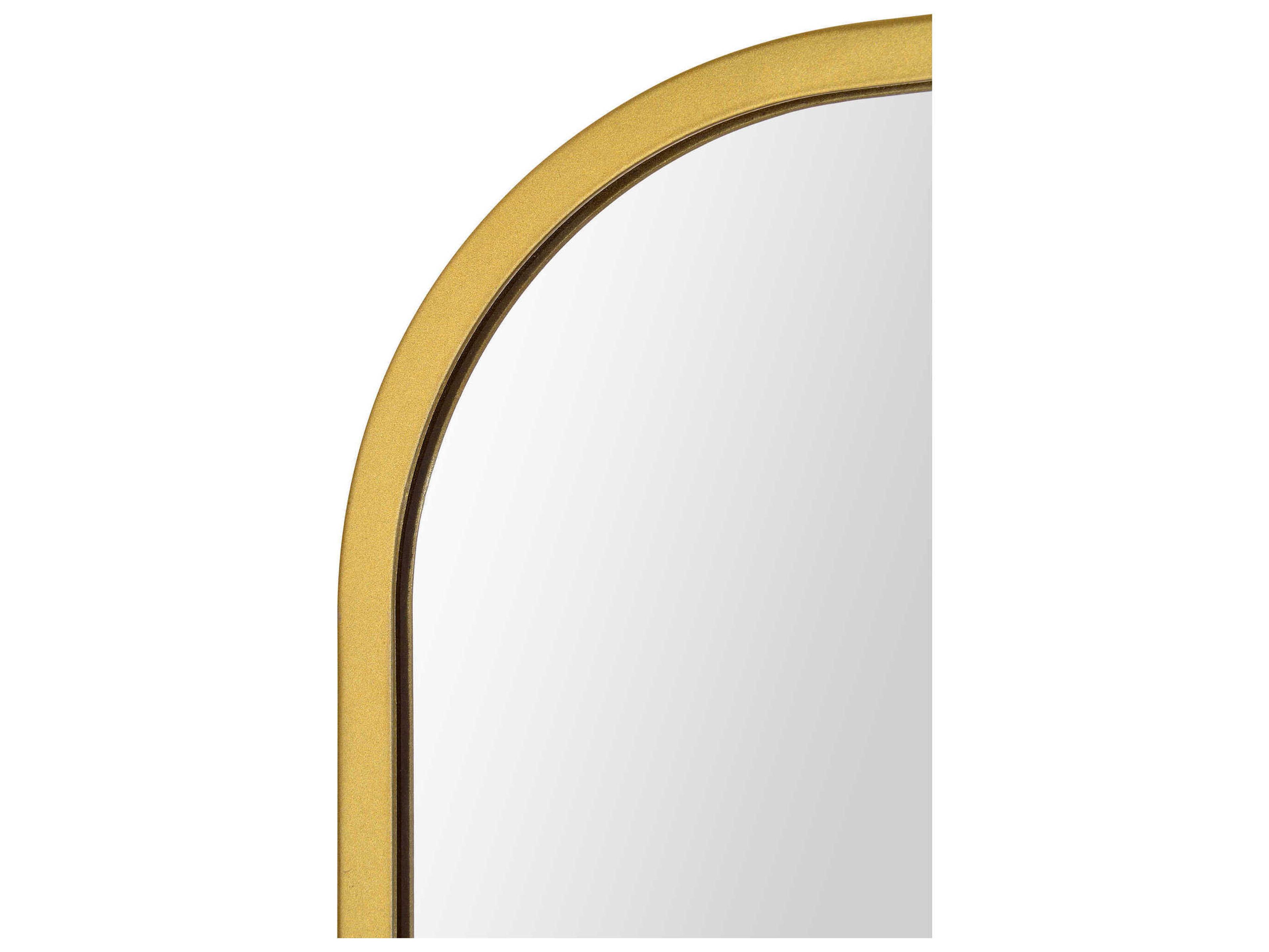Renwil Merrimack Gold Rectangular Wall Mirror