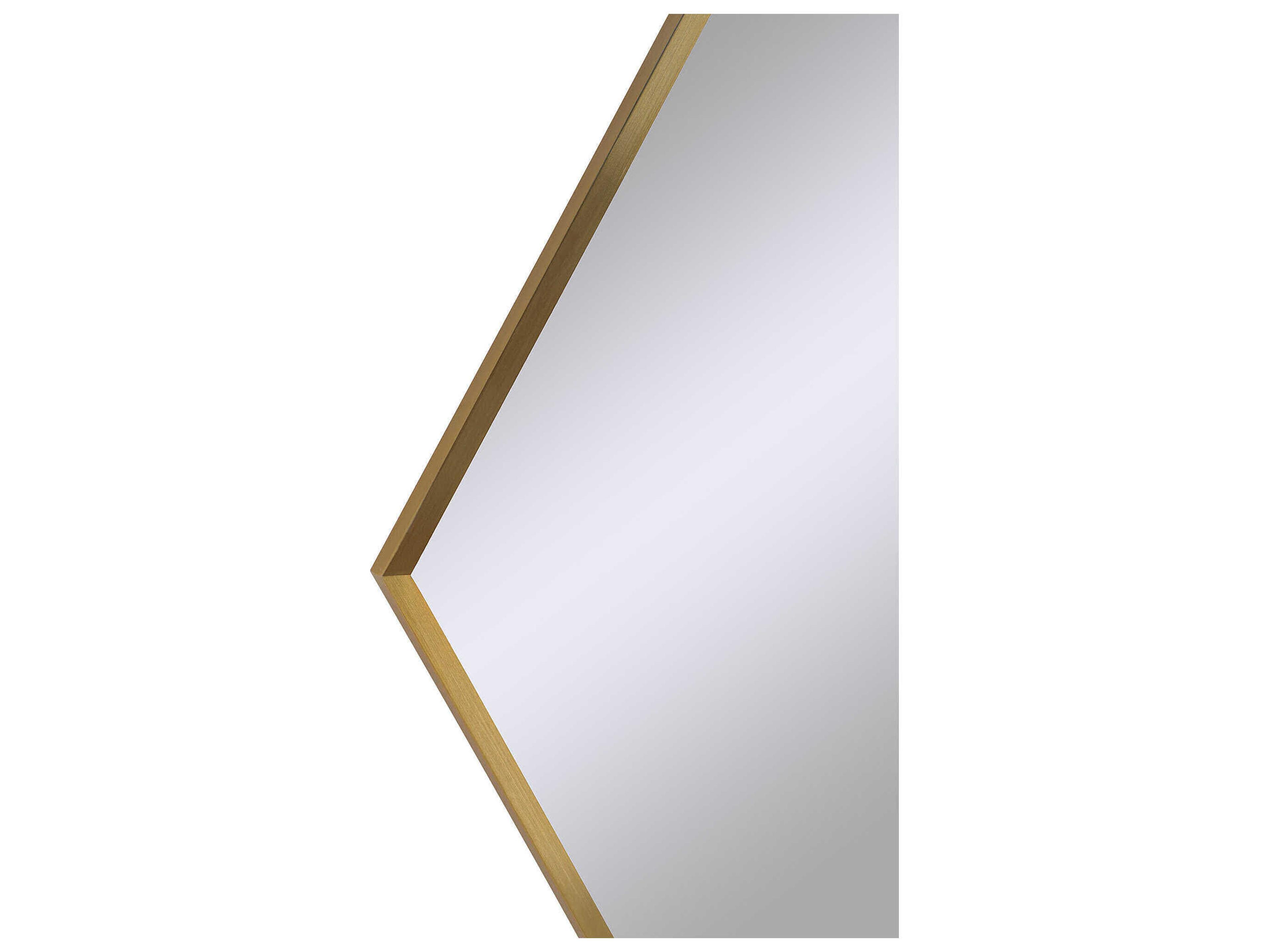 Renwil Devika Satin Brass Irregular Wall Mirror