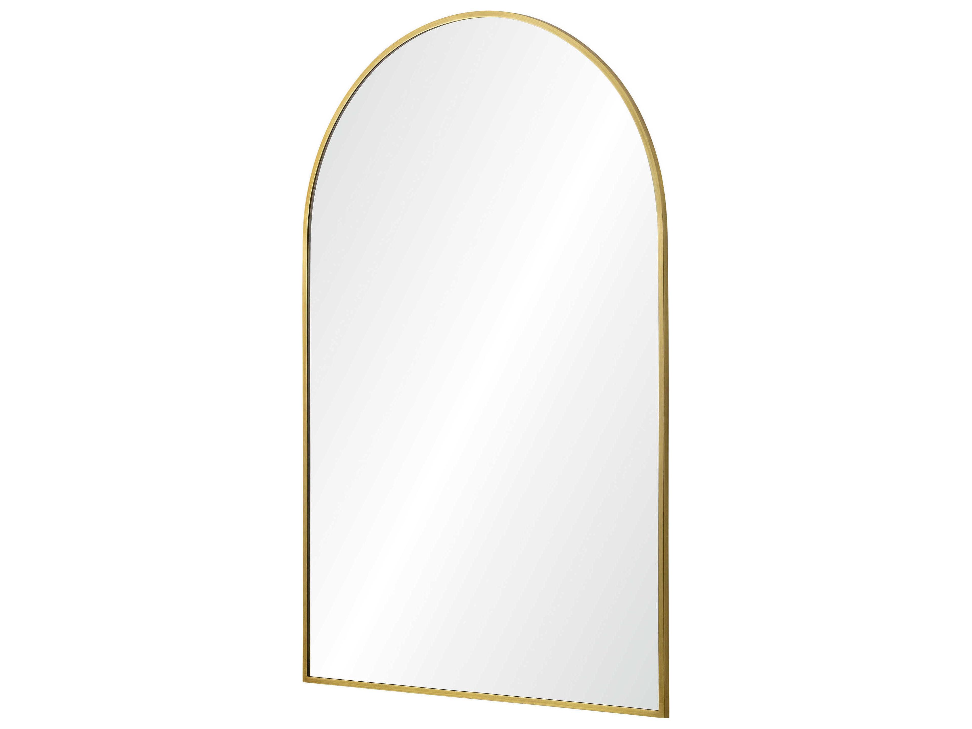 Renwil Durness Satin Brass Arch Wall Mirror