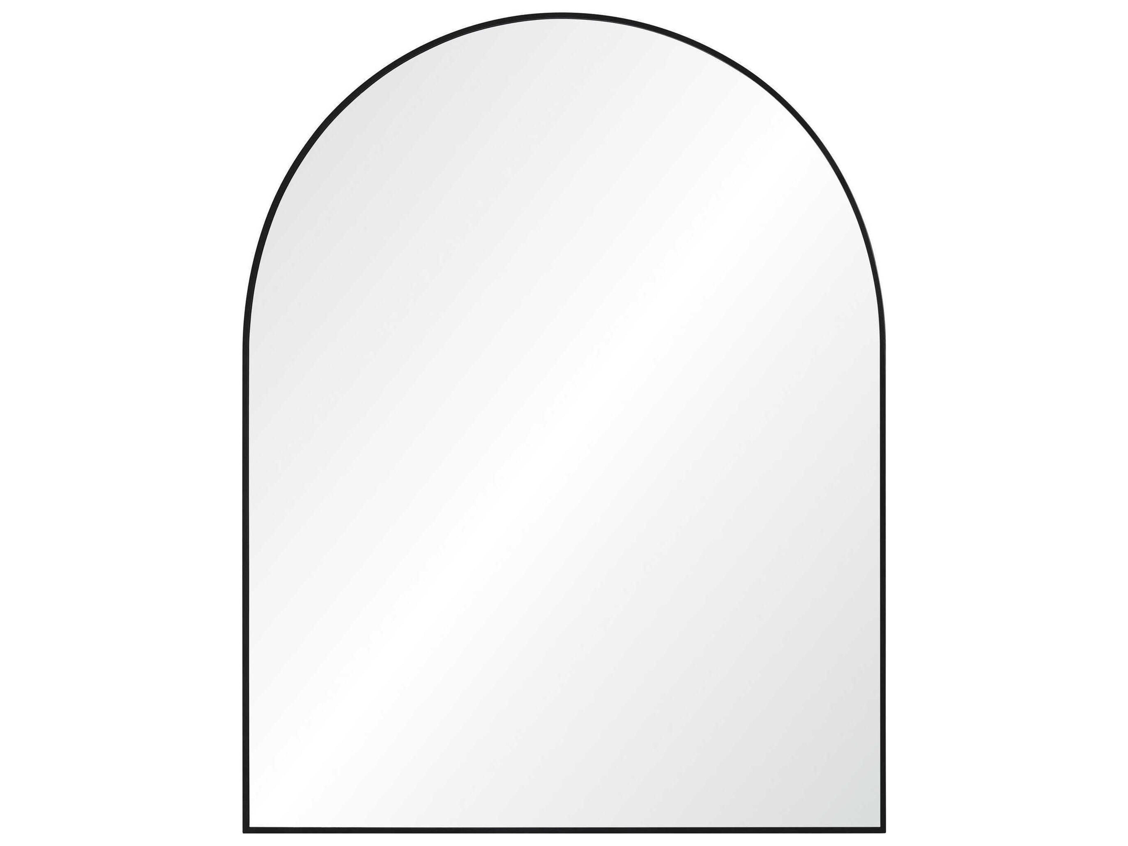 Lamia Matte Black Arch Wall Mirror