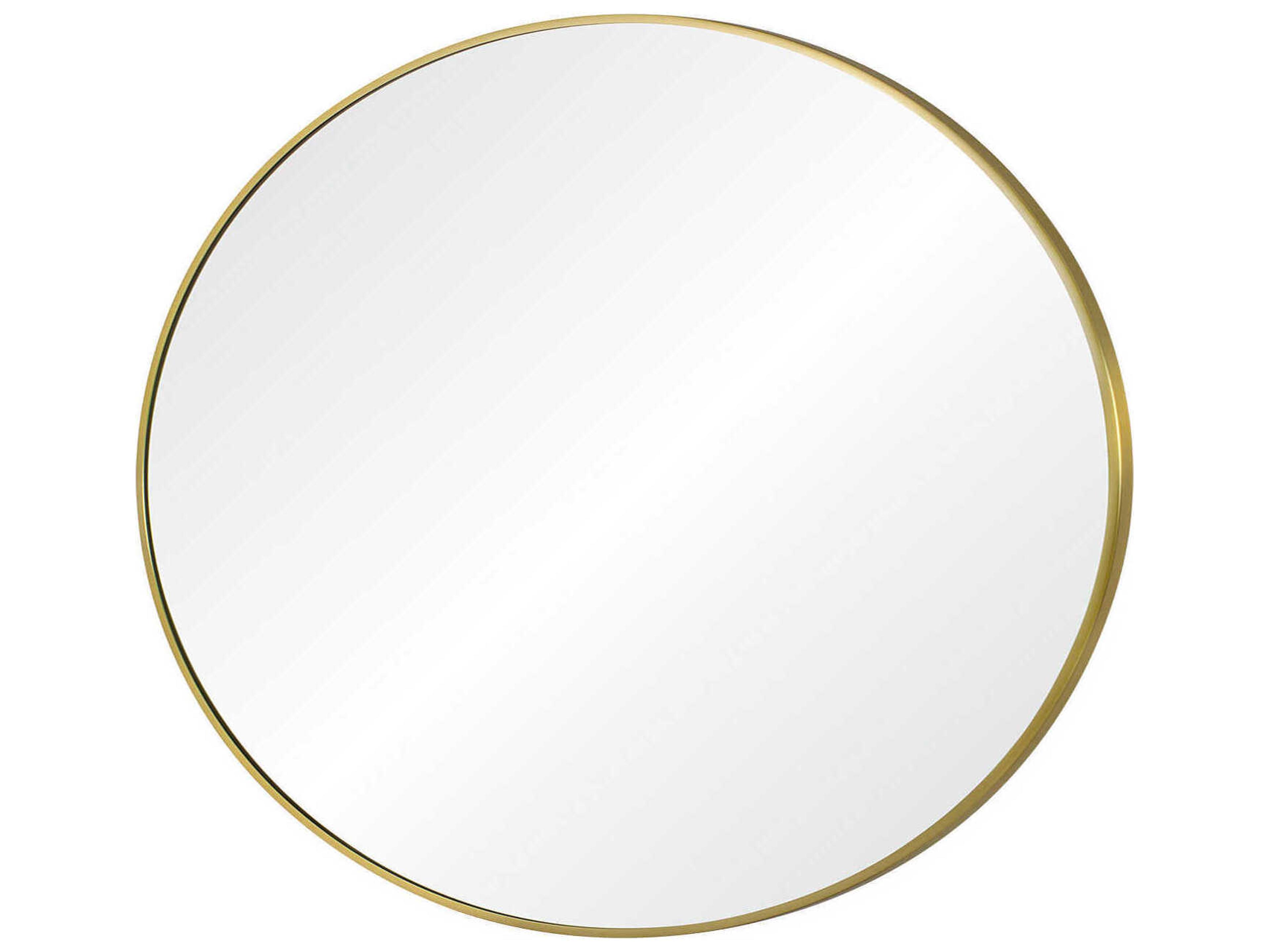 Renwil Parga Satin Brass Round Wall Mirror