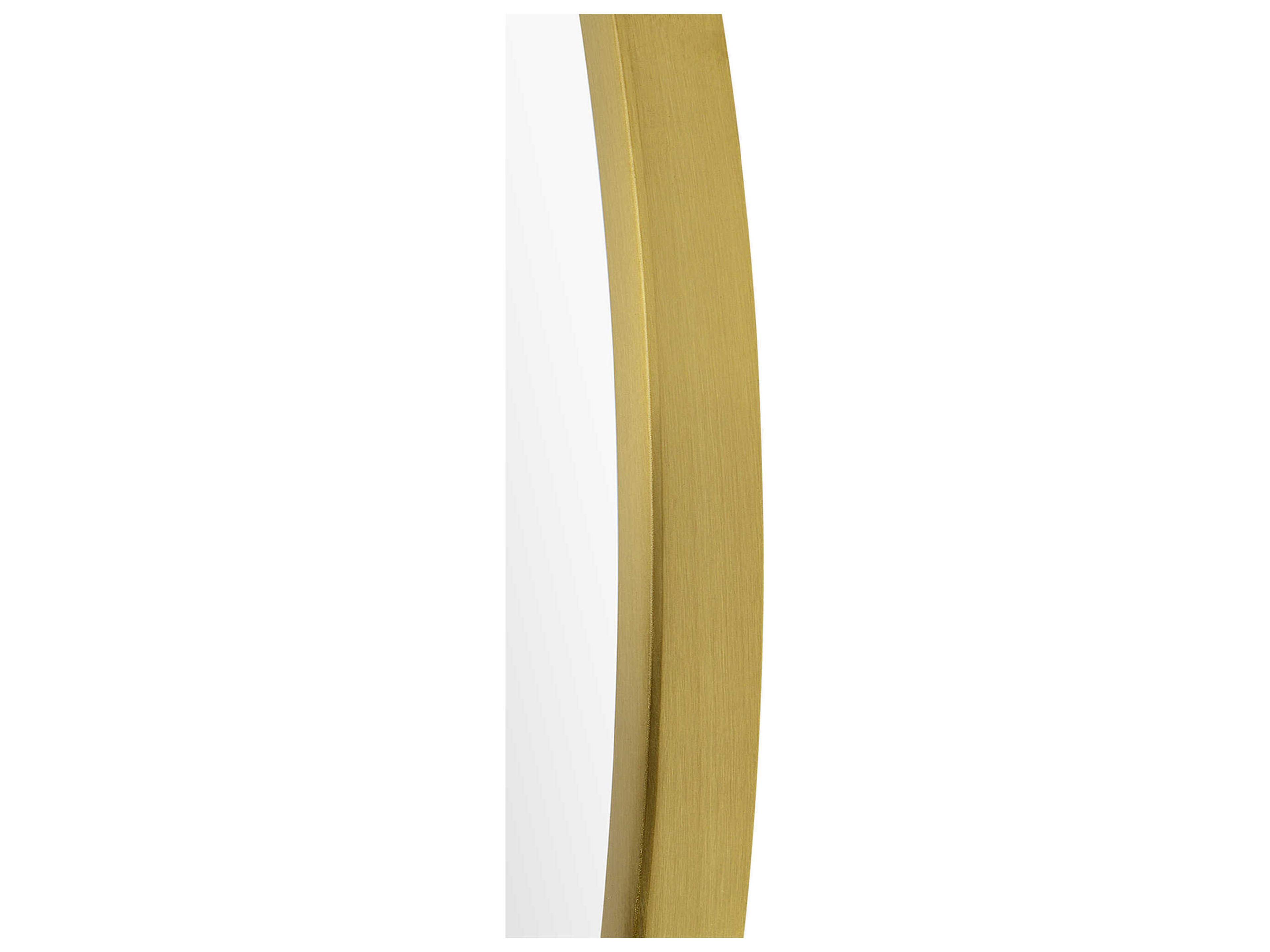 Renwil Parga Satin Brass Round Wall Mirror