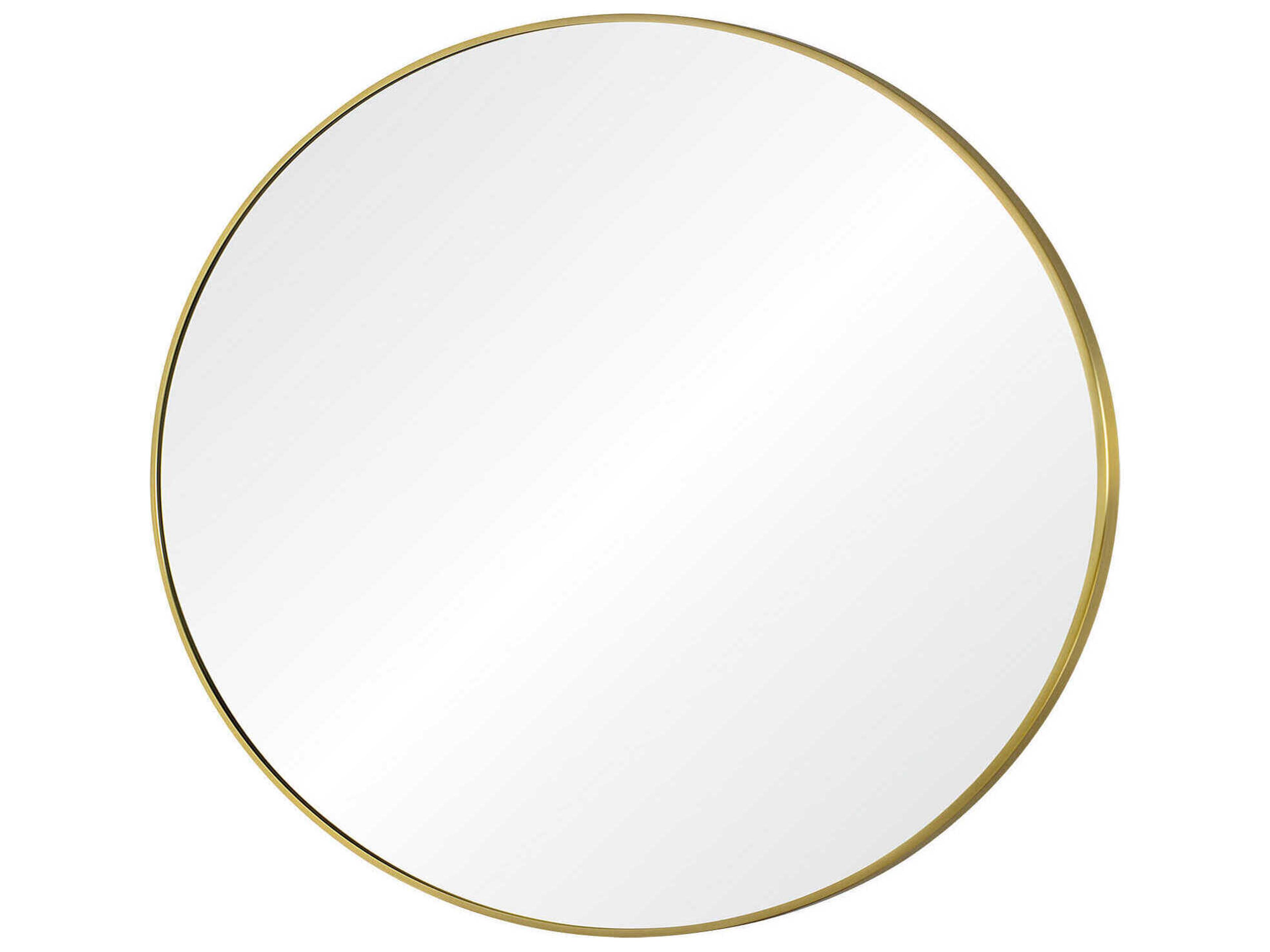 Renwil Grady Satin Brass Round Wall Mirror