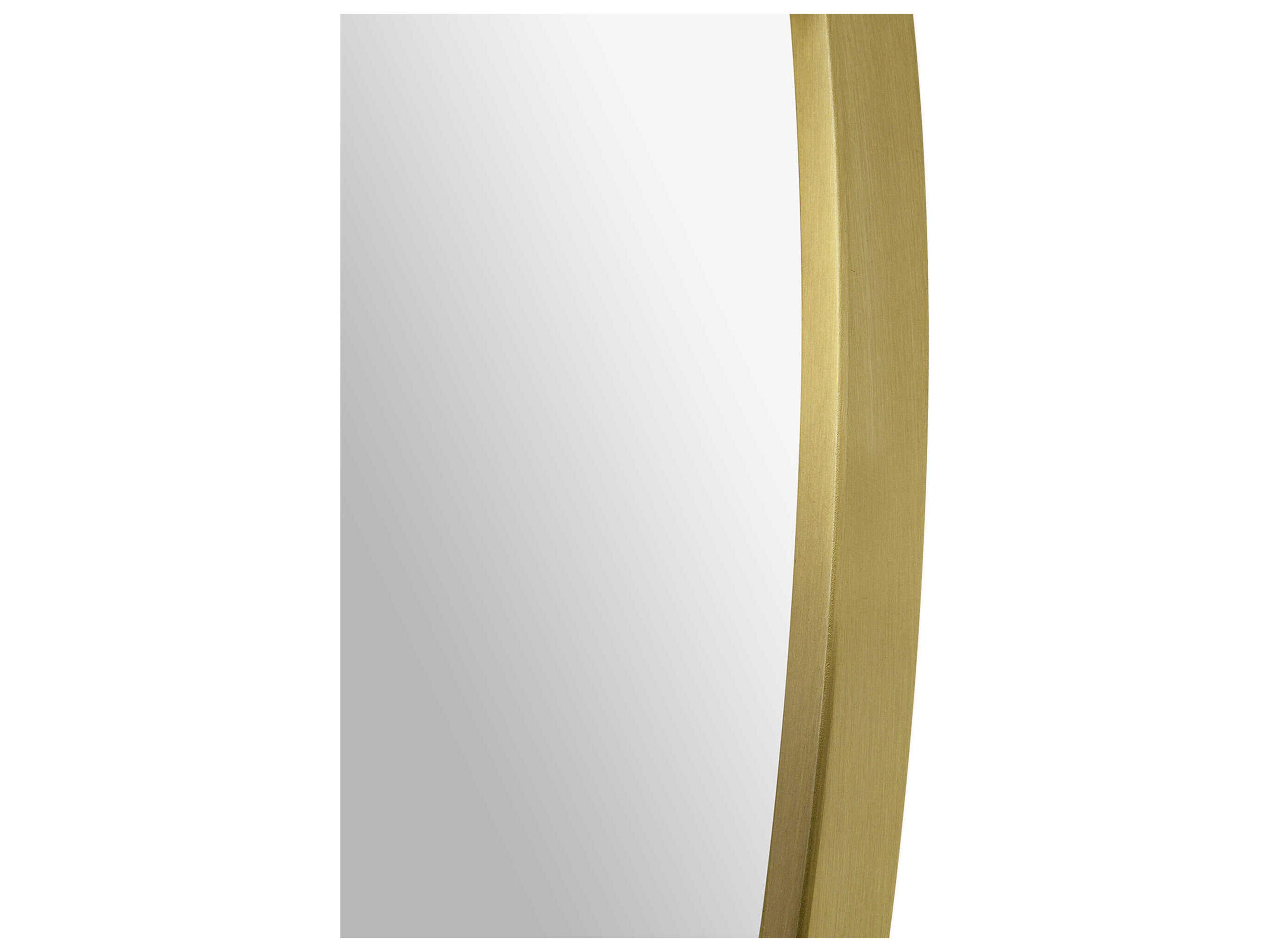 Renwil Grady Satin Brass Round Wall Mirror