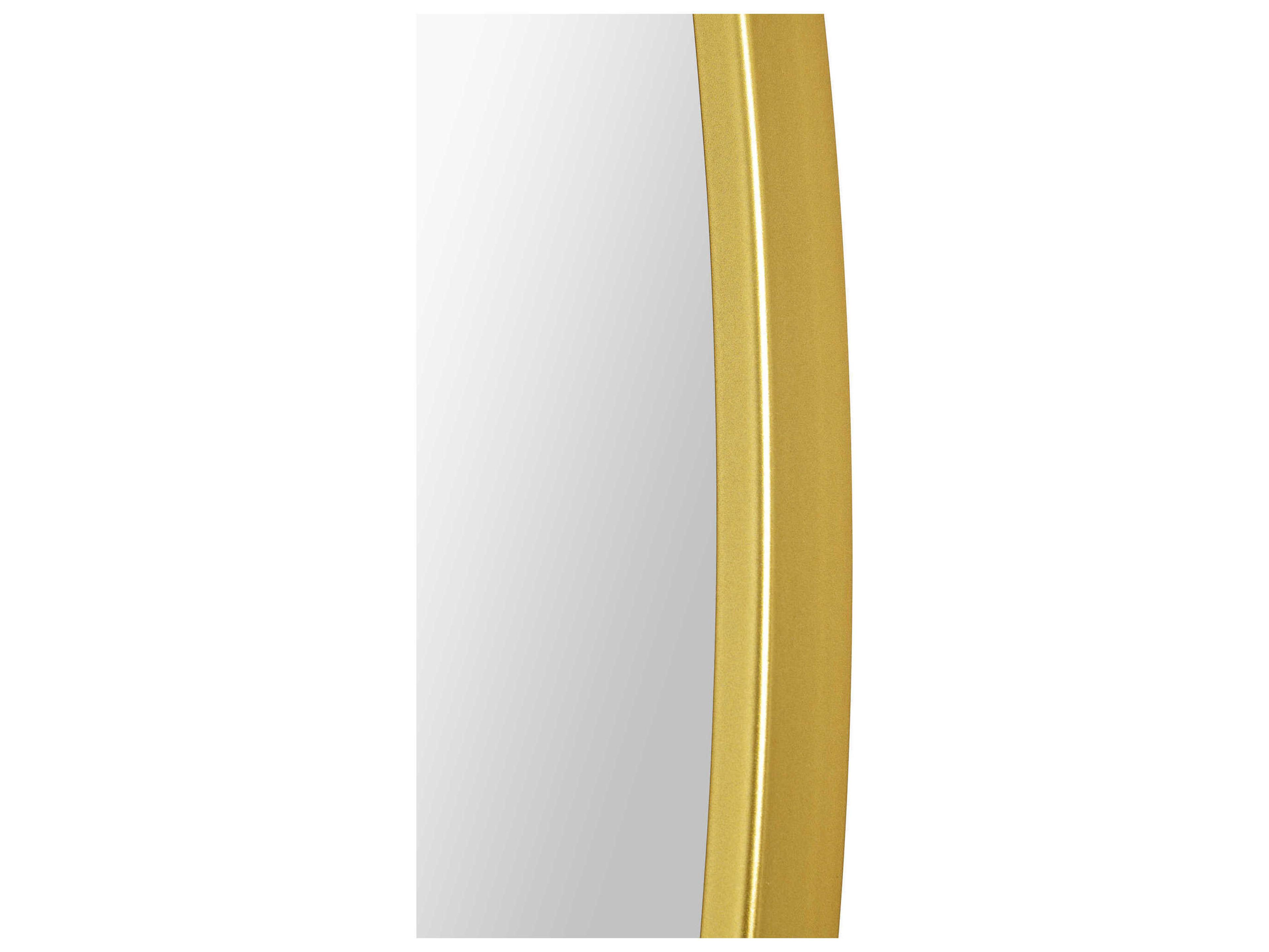Renwil Fragoso Gold Round Wall Mirror