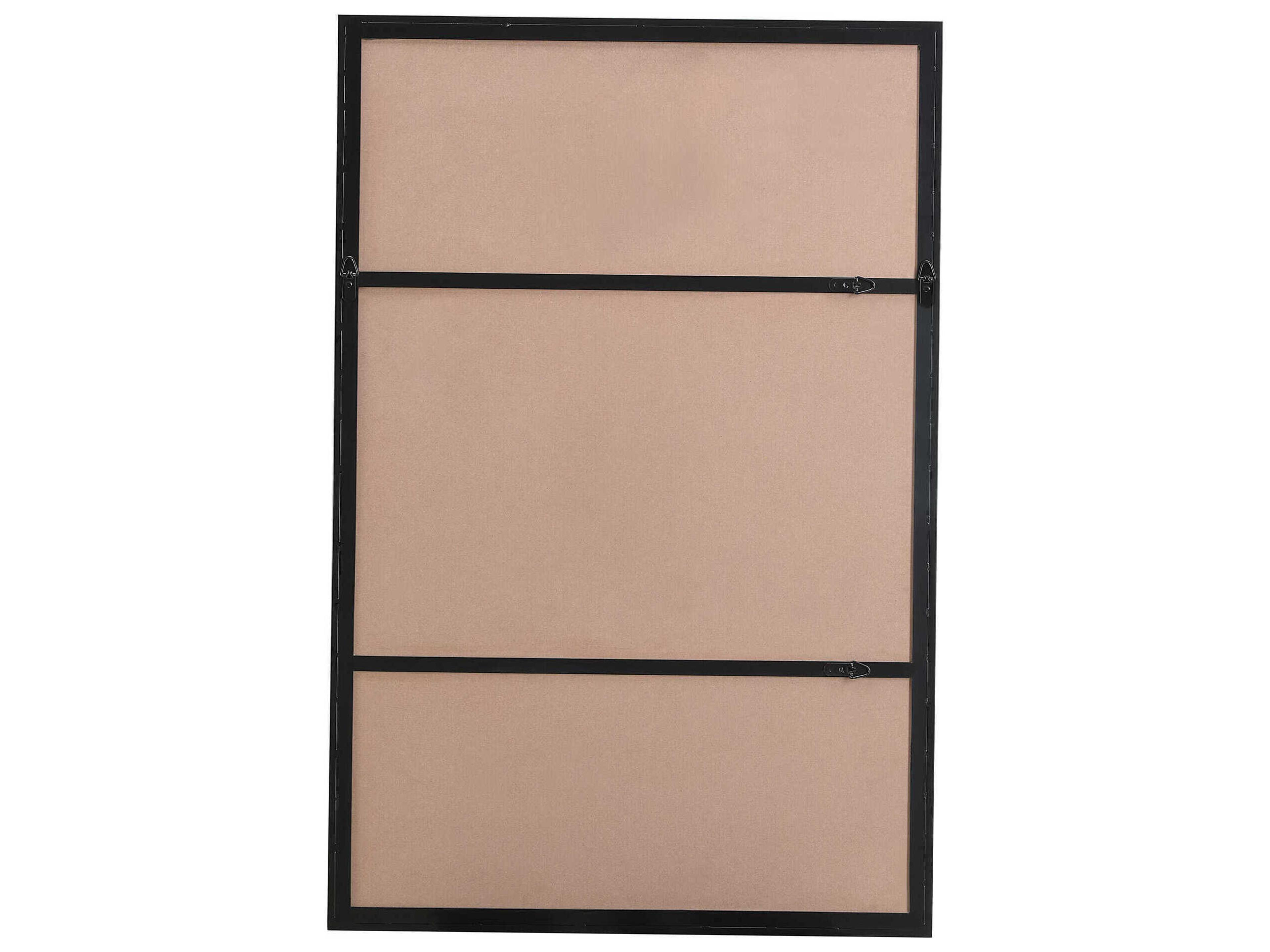 Renwil Annalise Matte Black Rectangular Wall Mirror