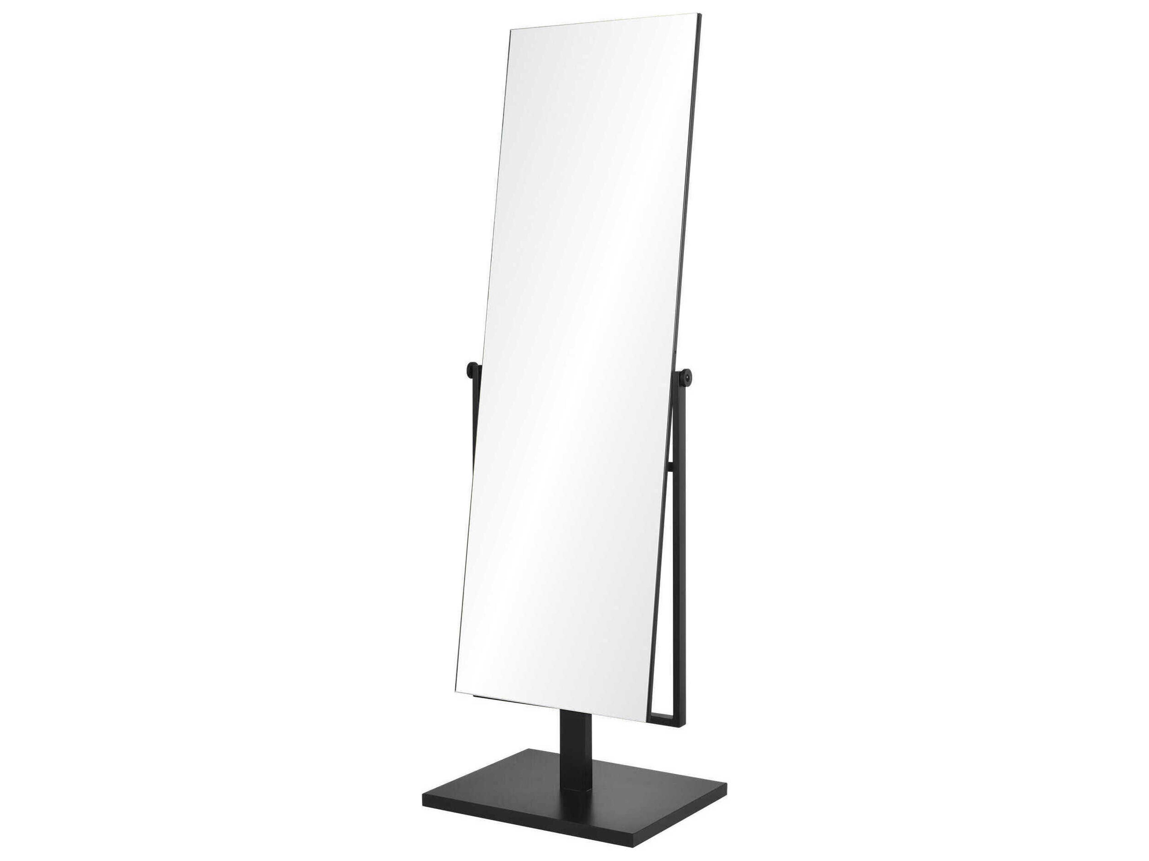 Renwil Samira Matte Black Rectangular Floor Mirror
