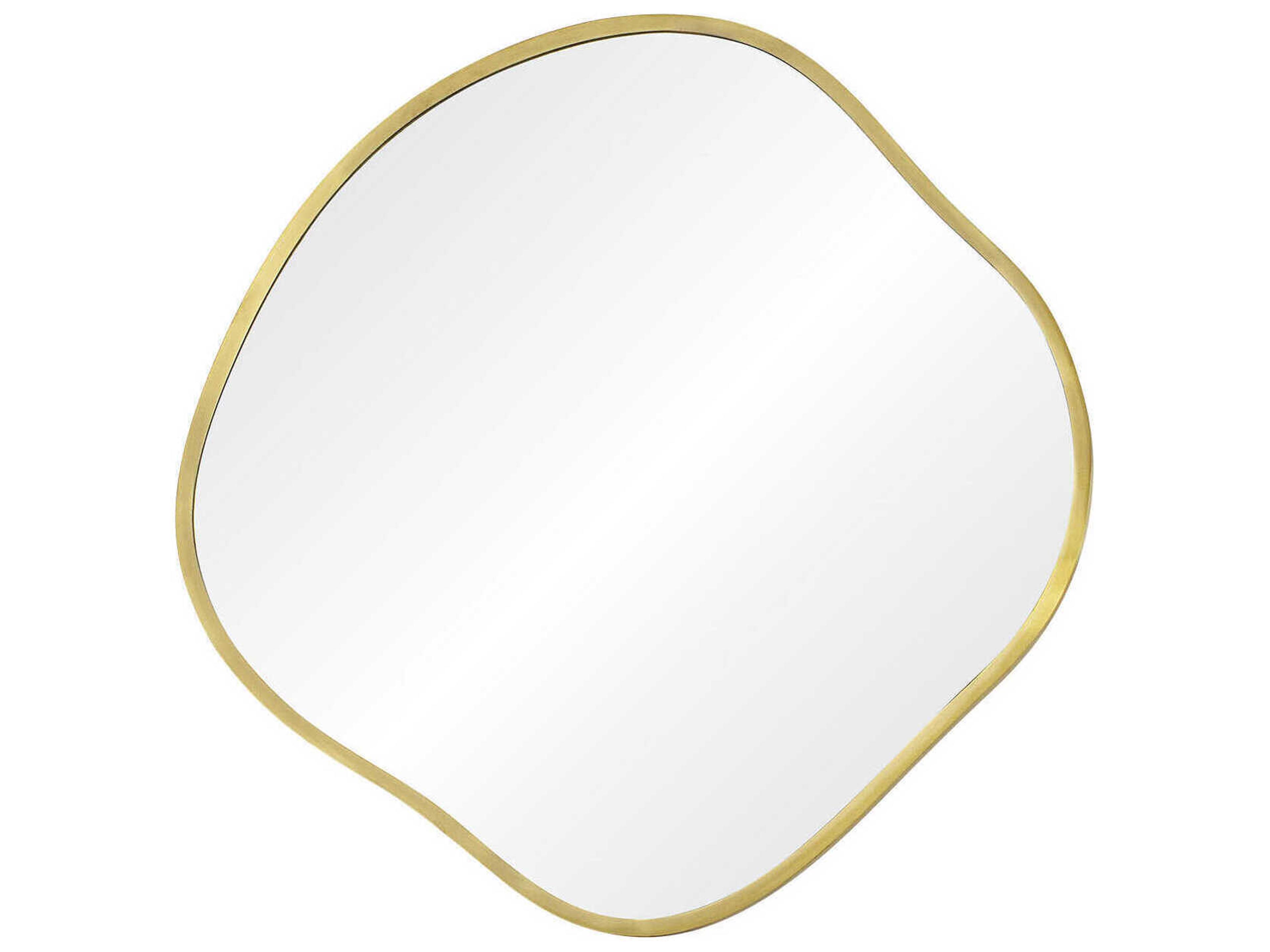 Renwil Nucleus Satin Brass Irregular Wall Mirror Set of 3