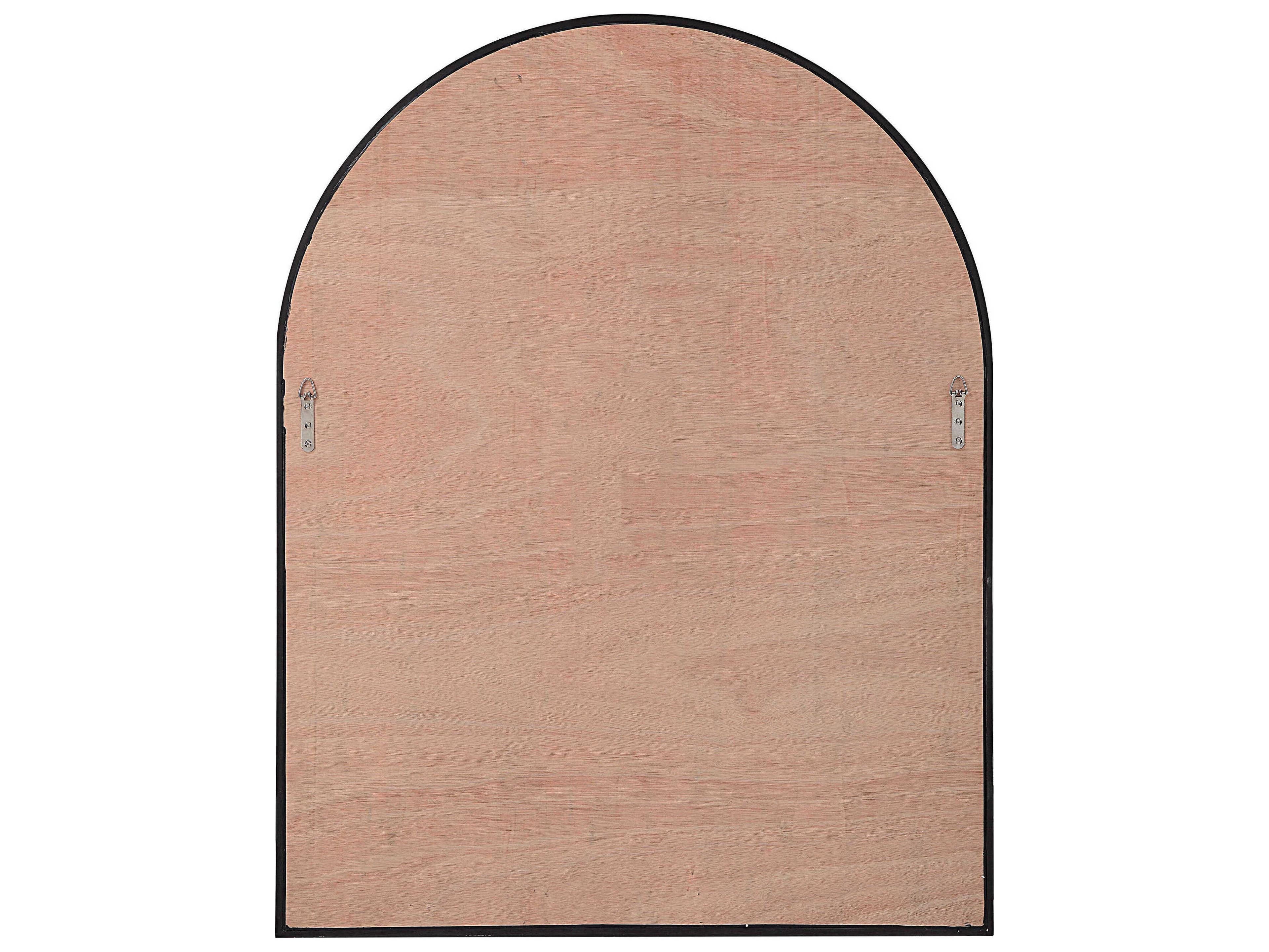 Renwil Cove Matte Black Wall Mirror