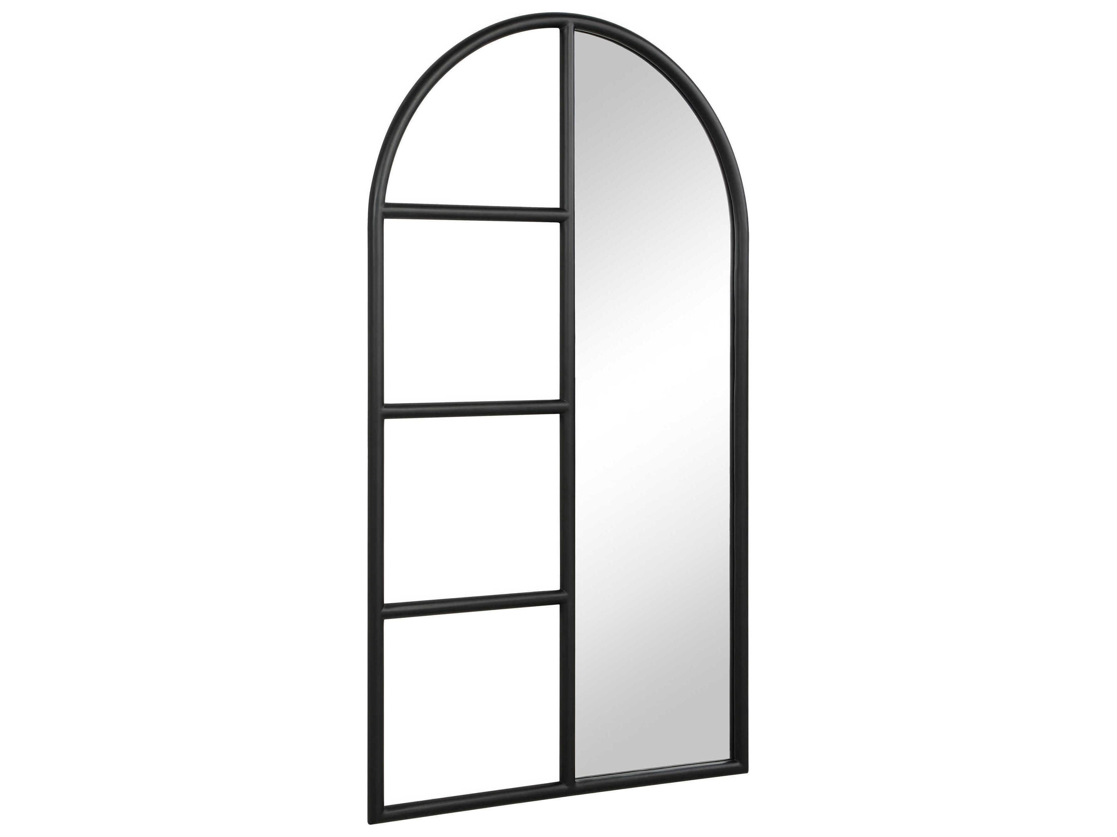 Renwil Trellis Matte Black Wall Mirror