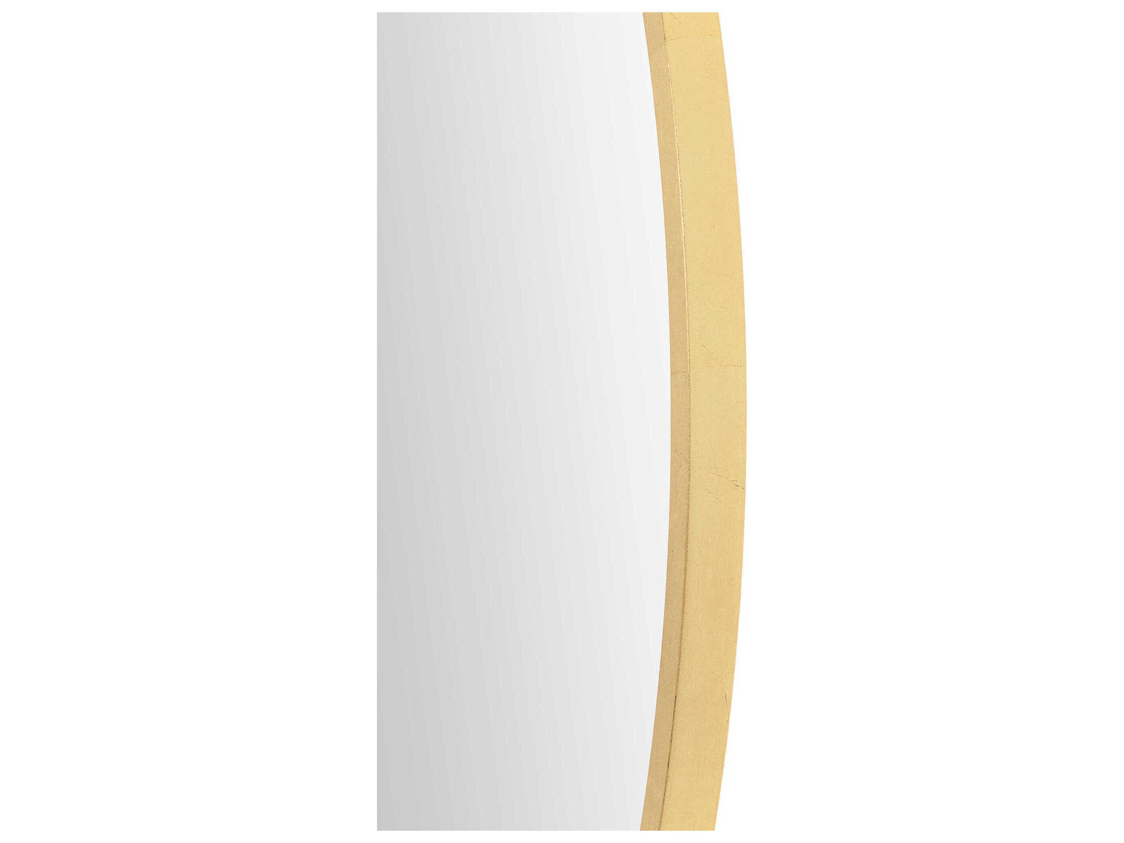 Renwil Kinsley Gold Leaf Round Wall Mirror