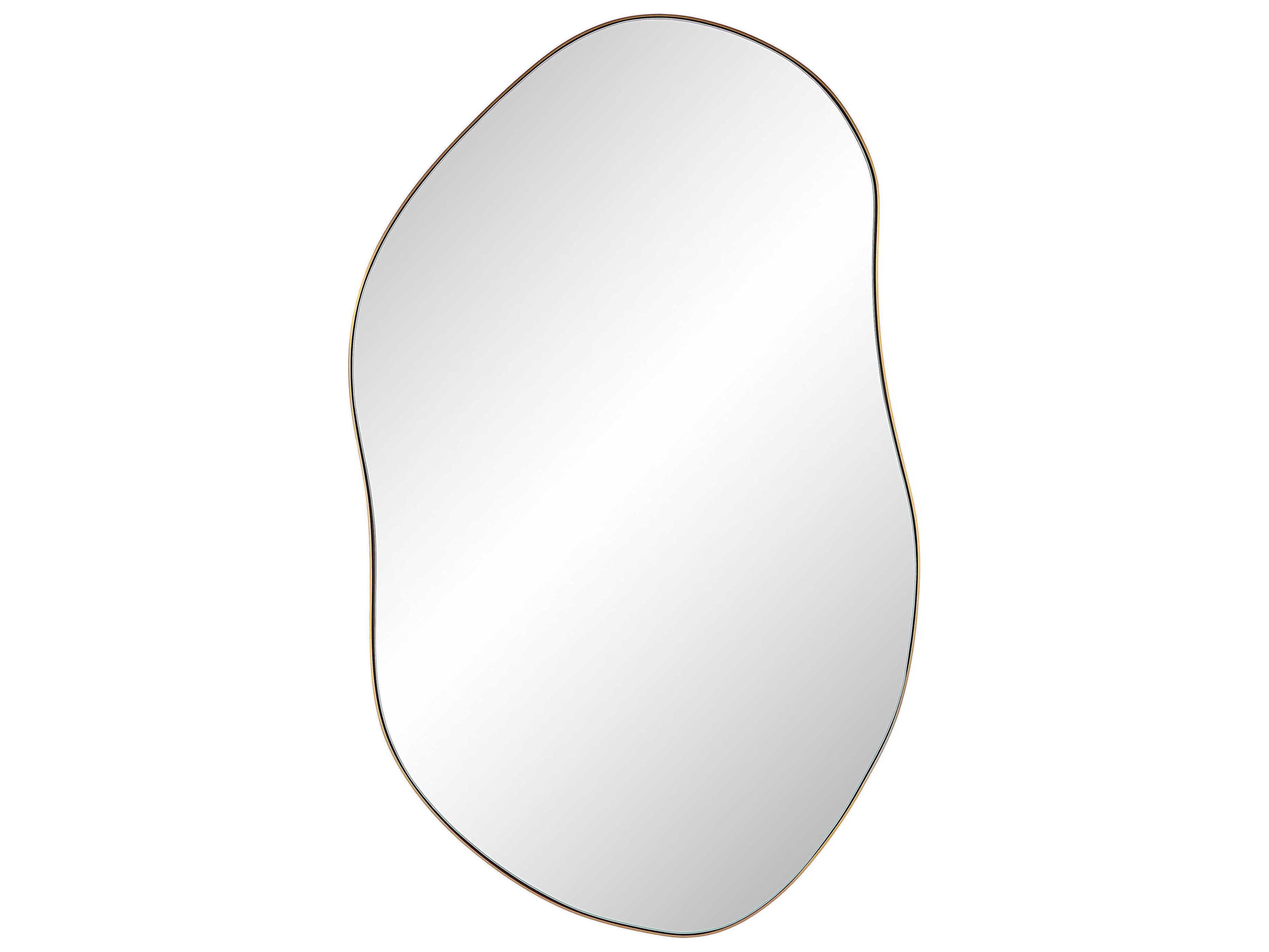 Noria Burnished Brass Wall Mirror