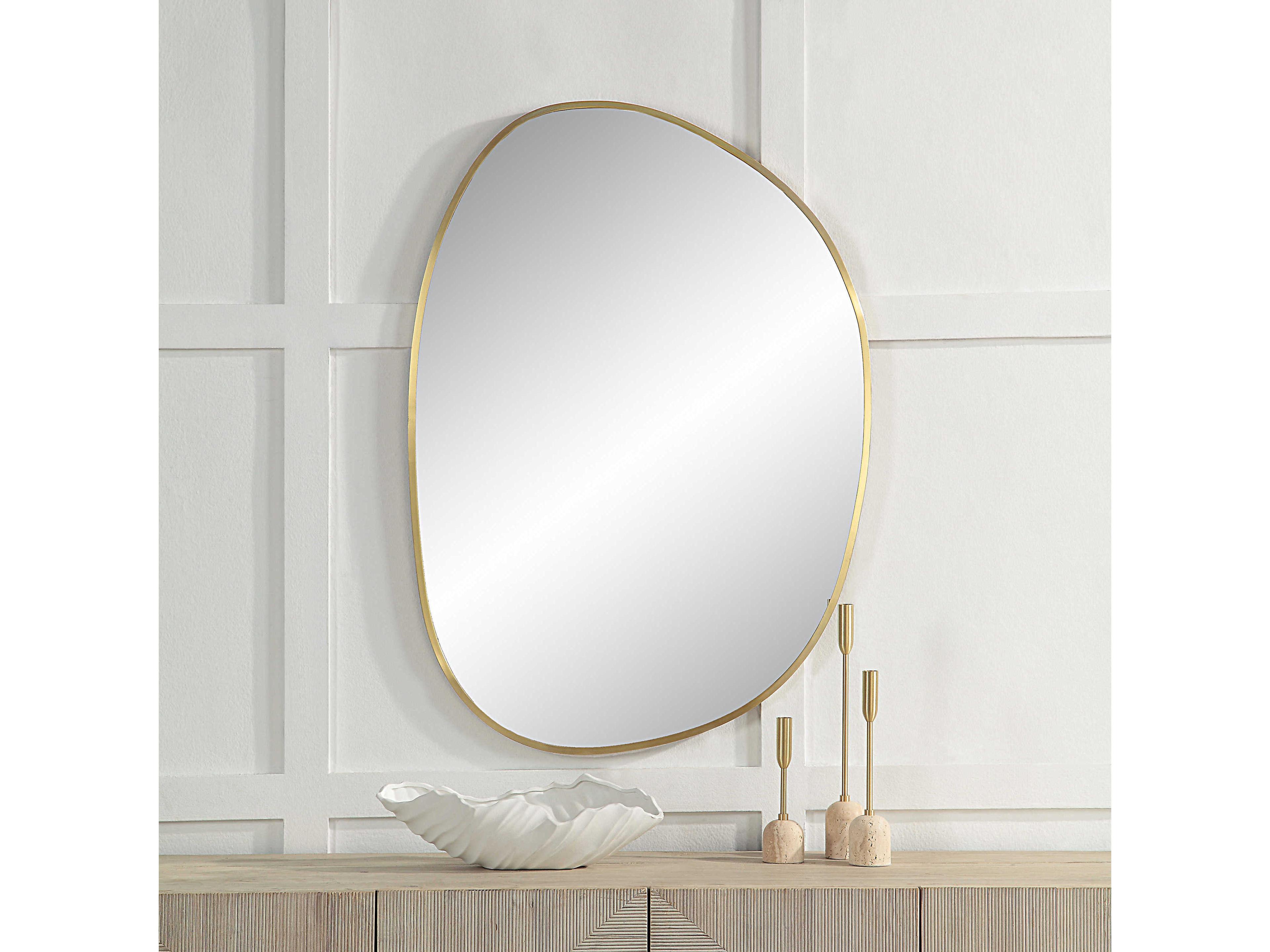 Renwil Camona Satin Brass Wall Mirror