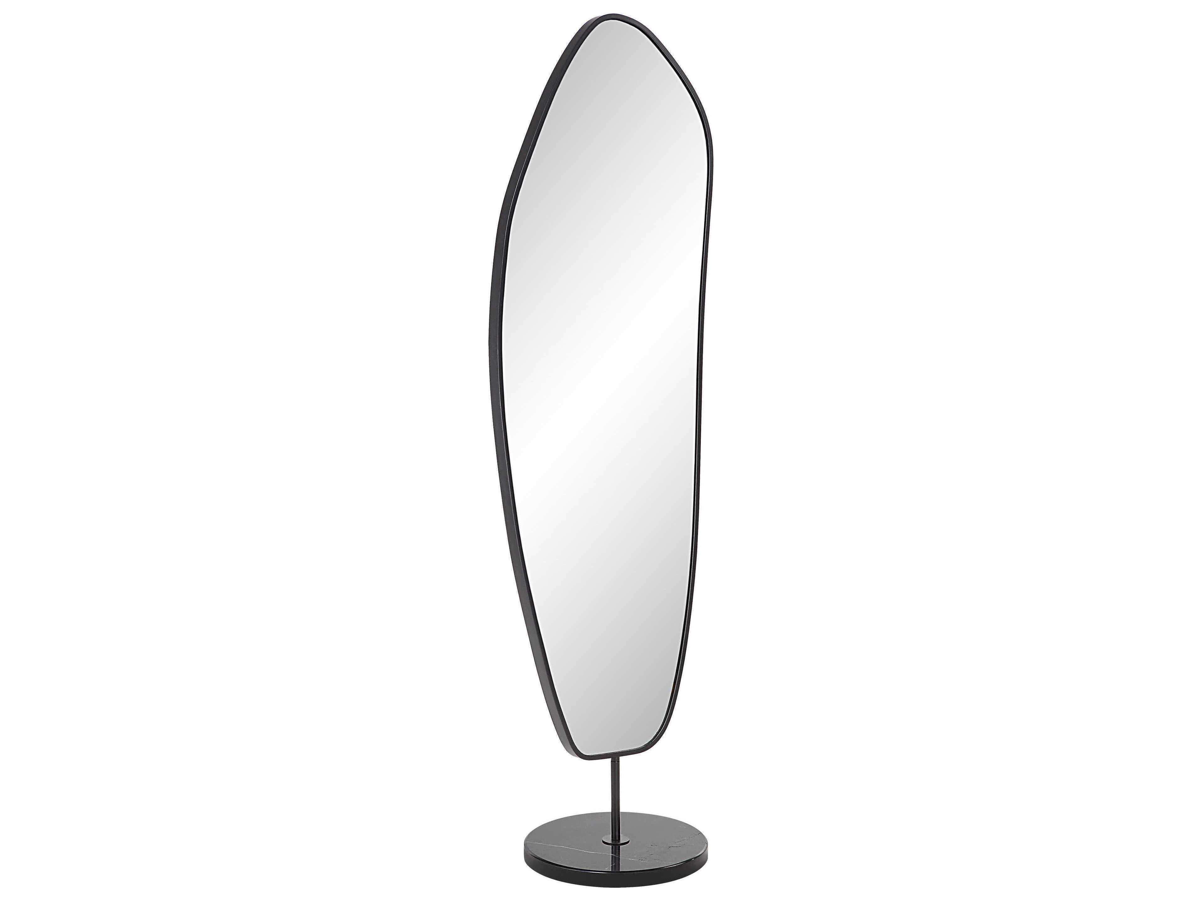 Renwil Arlon Matte Black Floor Mirror