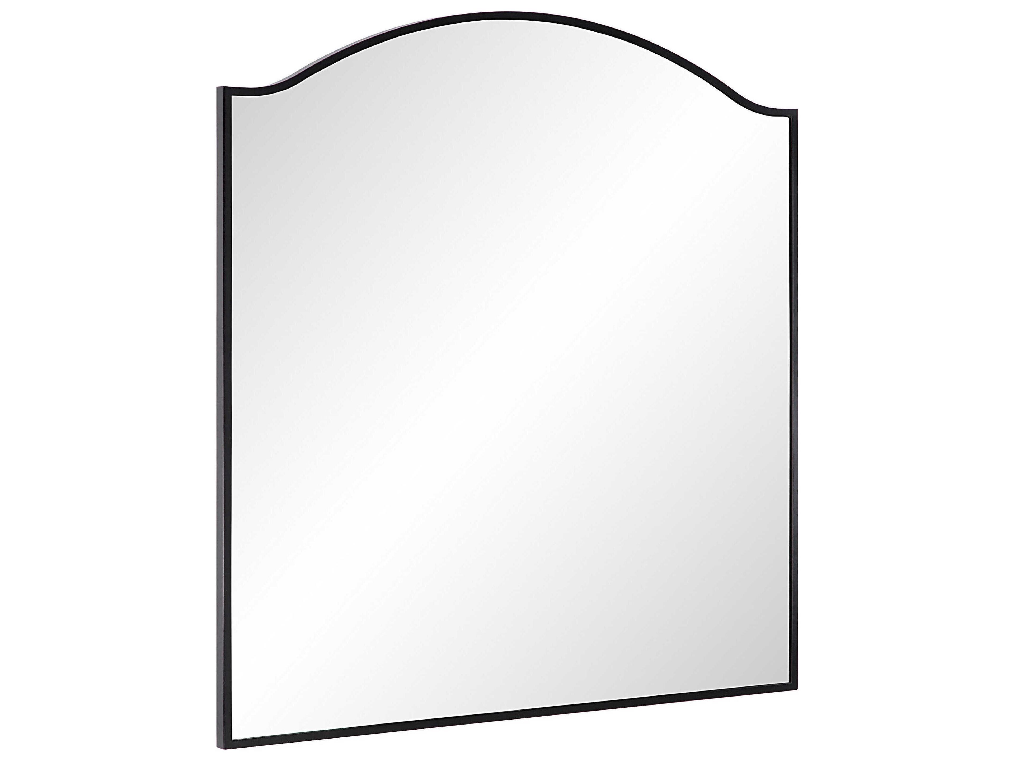 Renwil Bandon Matte Black Wall Mirror