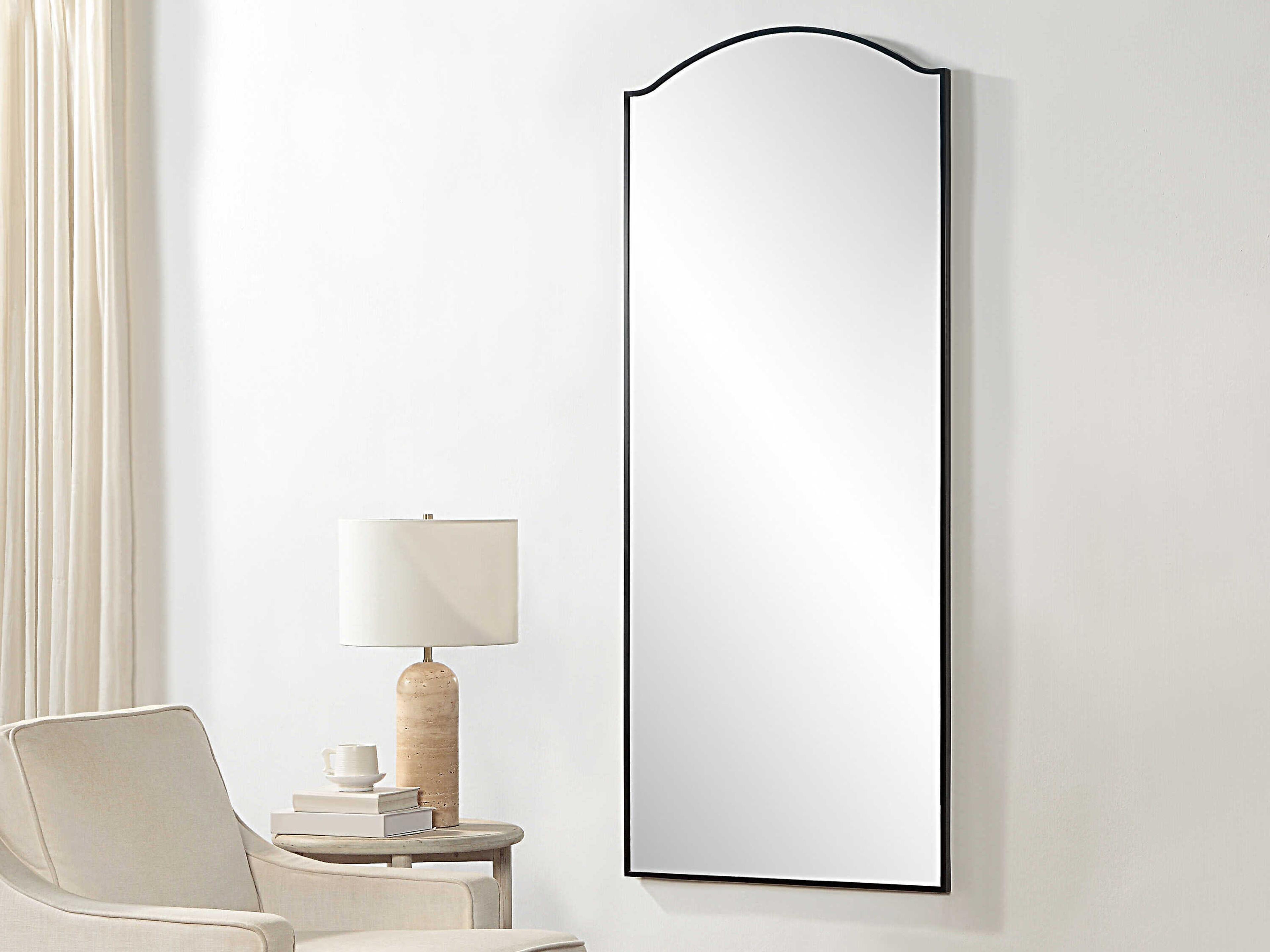 Renwil Balina Matte Black Wall Mirror