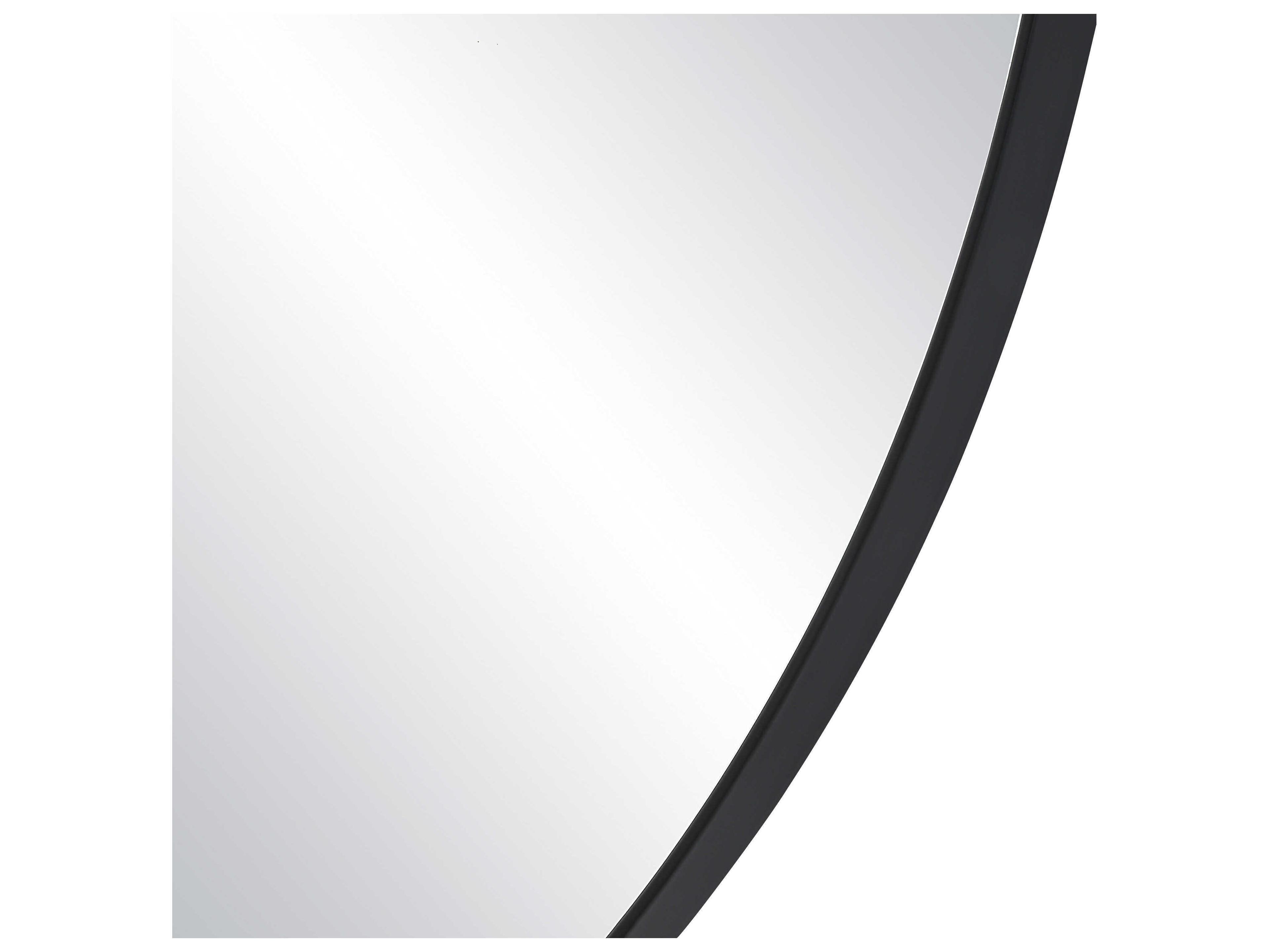 Renwil Dolly Matte Black Wall Mirror