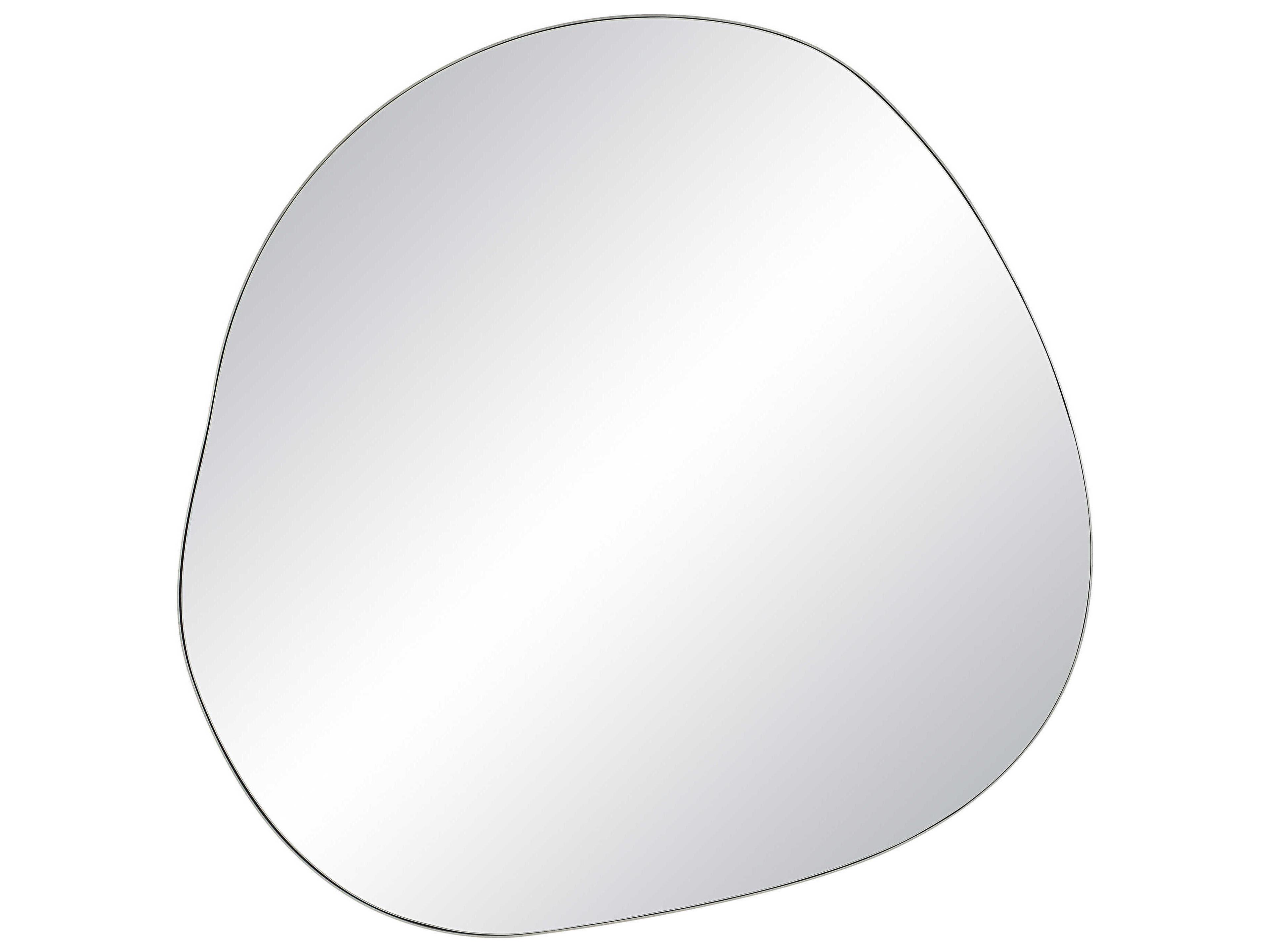 Donna Brushed Matte Satin Nickel Wall Mirror