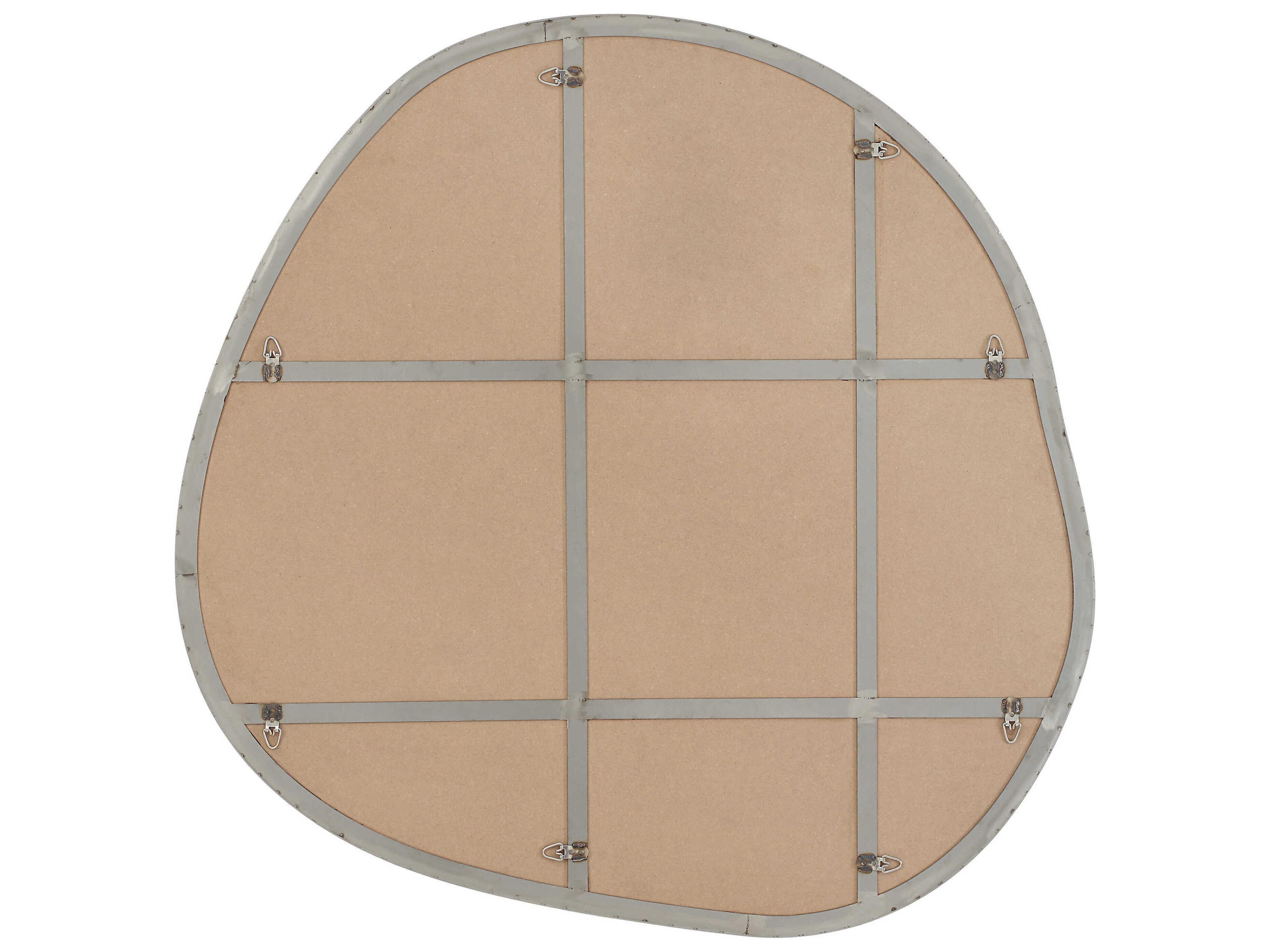 Renwil Donna Brushed Matte Satin Nickel Wall Mirror