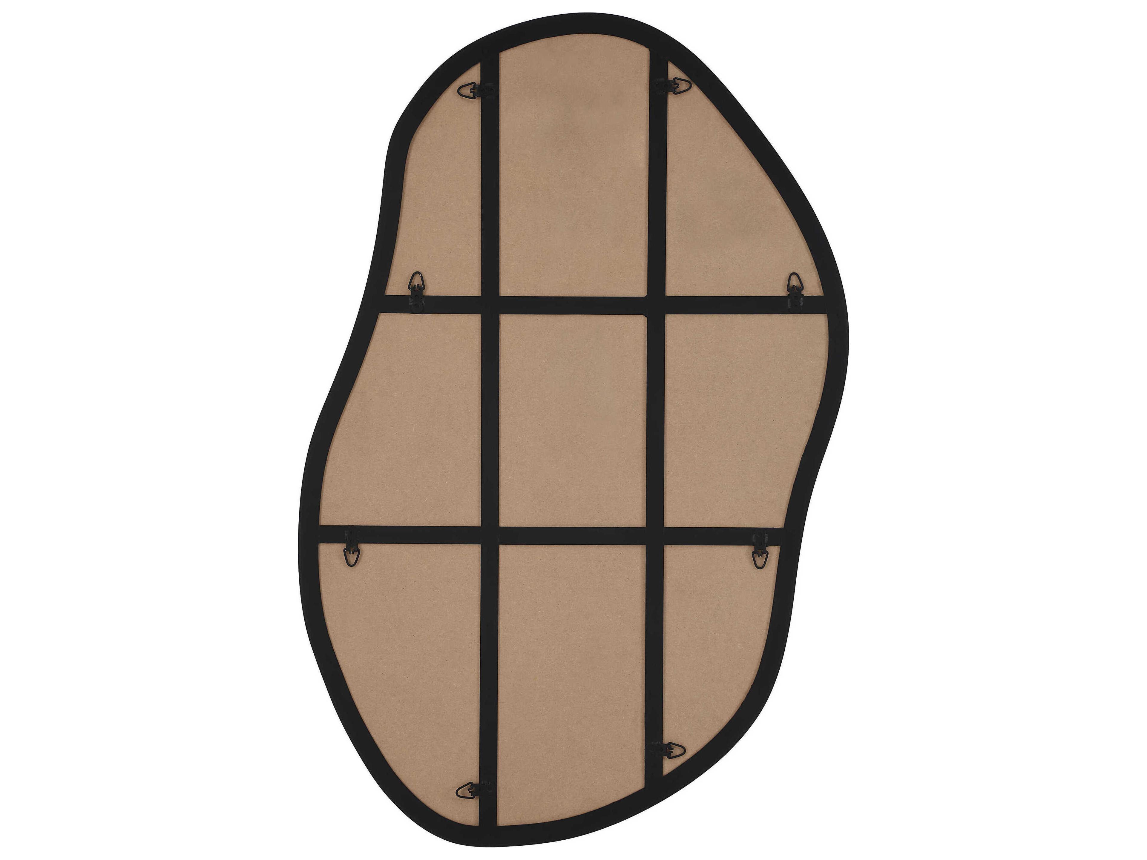 Renwil Jane Matte Black Wall Mirror