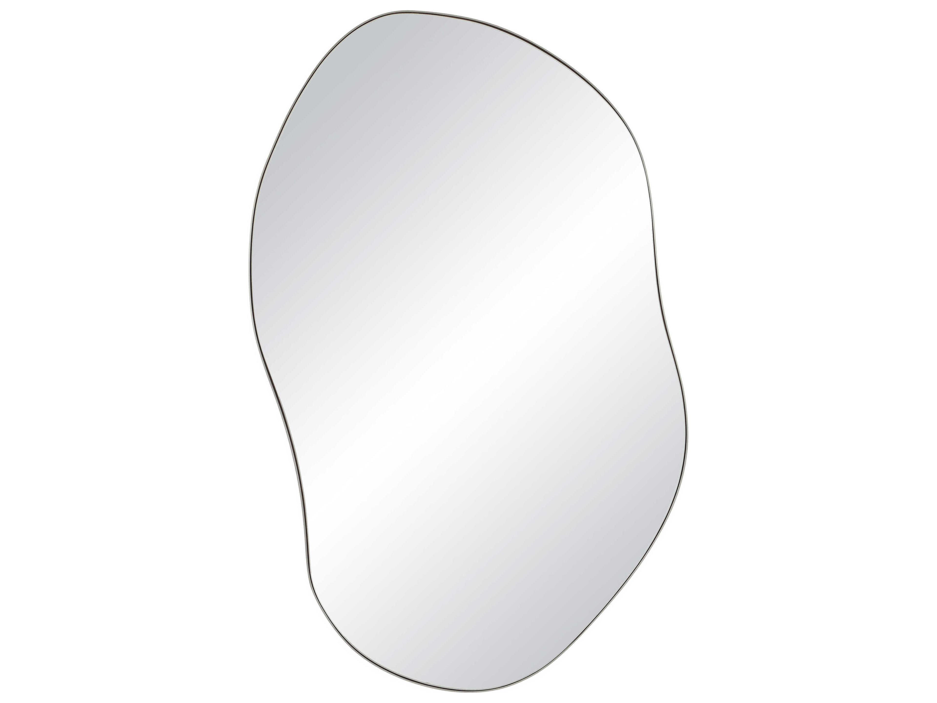 Javelin Brushed Matte Satin Nickel Wall Mirror