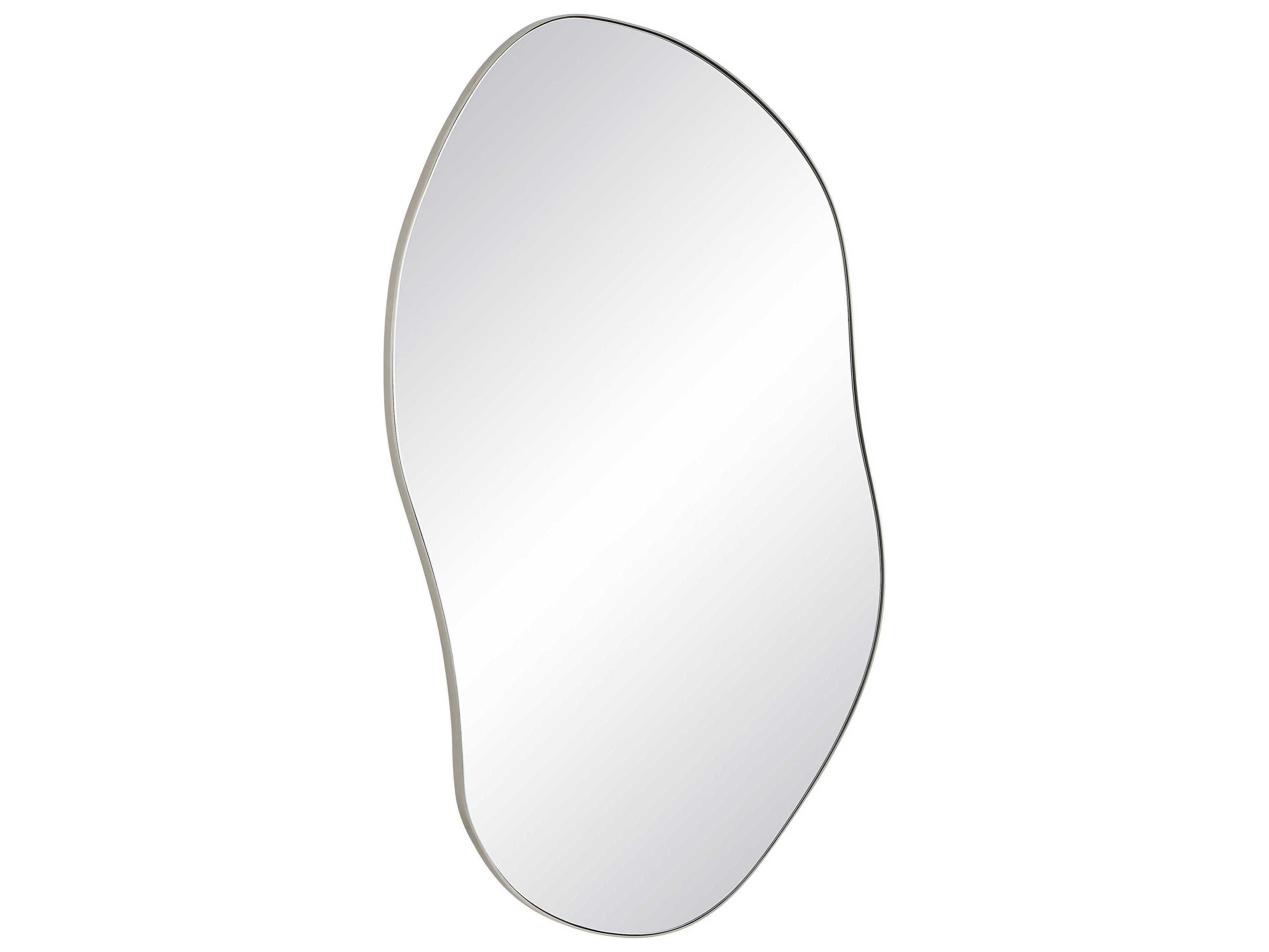 Renwil Javelin Brushed Matte Satin Nickel Wall Mirror