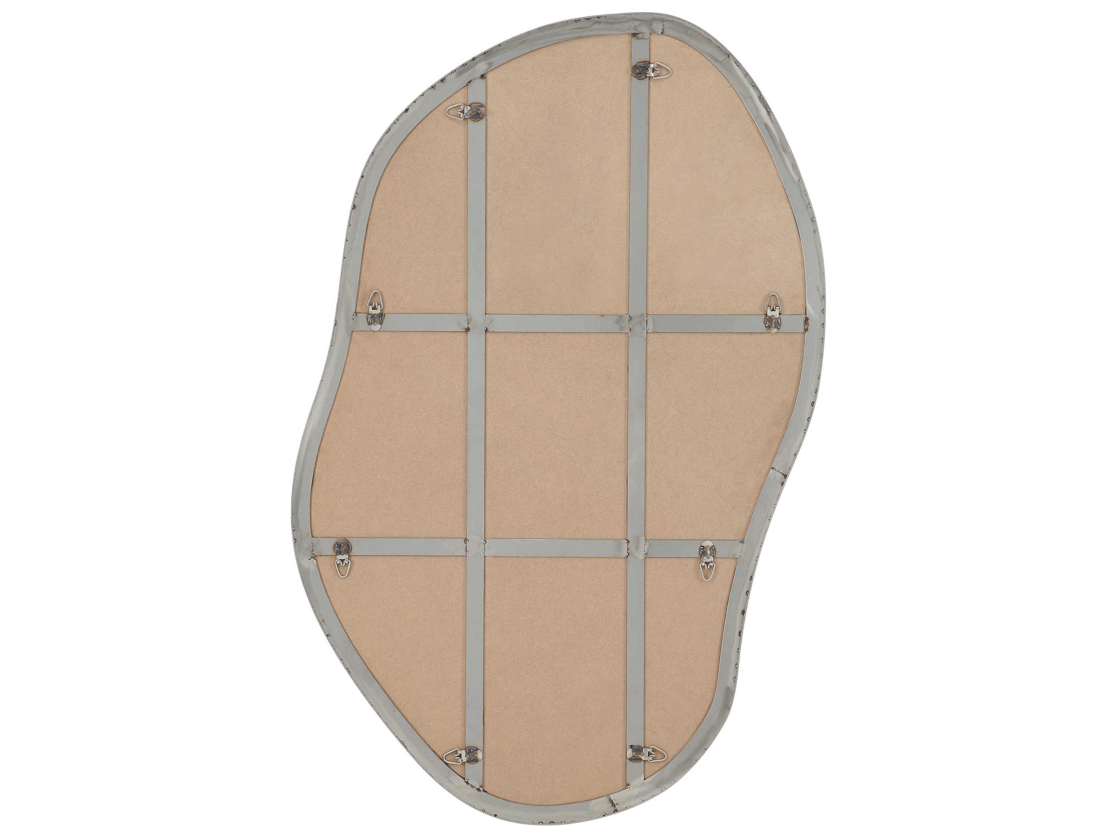 Renwil Javelin Brushed Matte Satin Nickel Wall Mirror