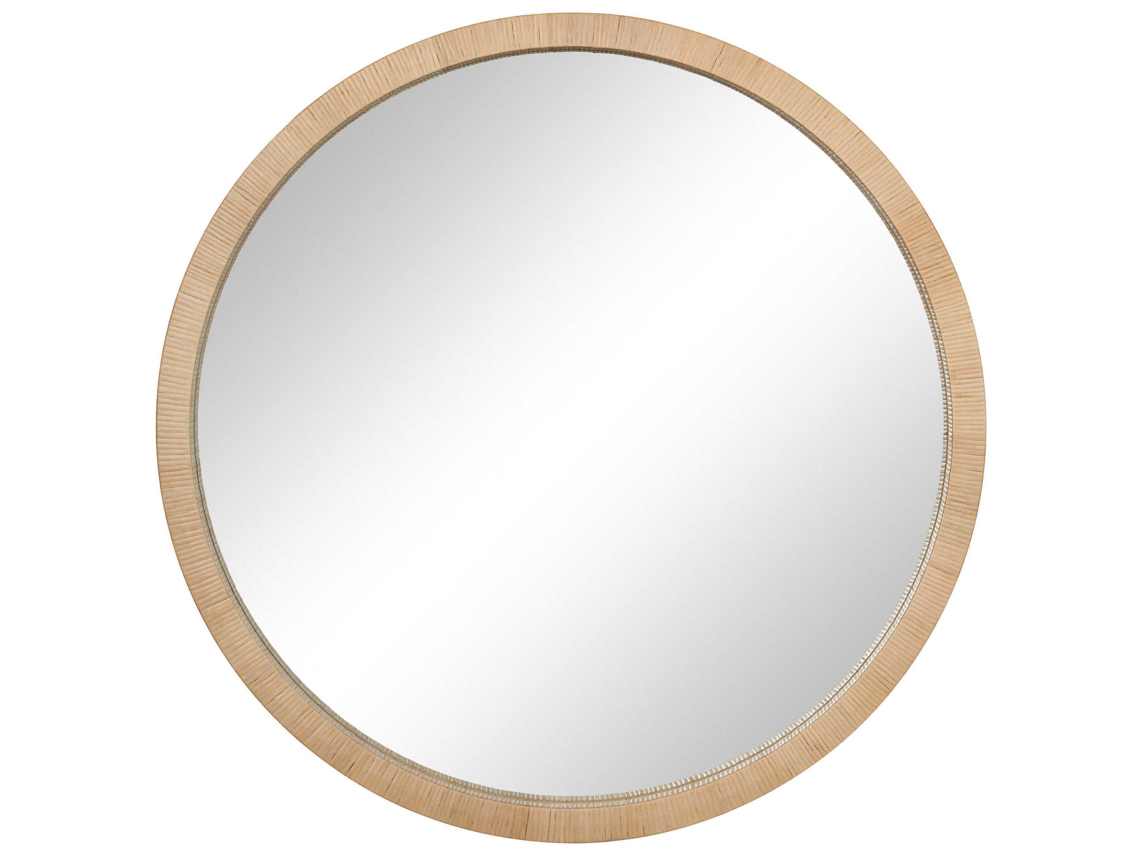 Rita Natural Round Wall Mirror