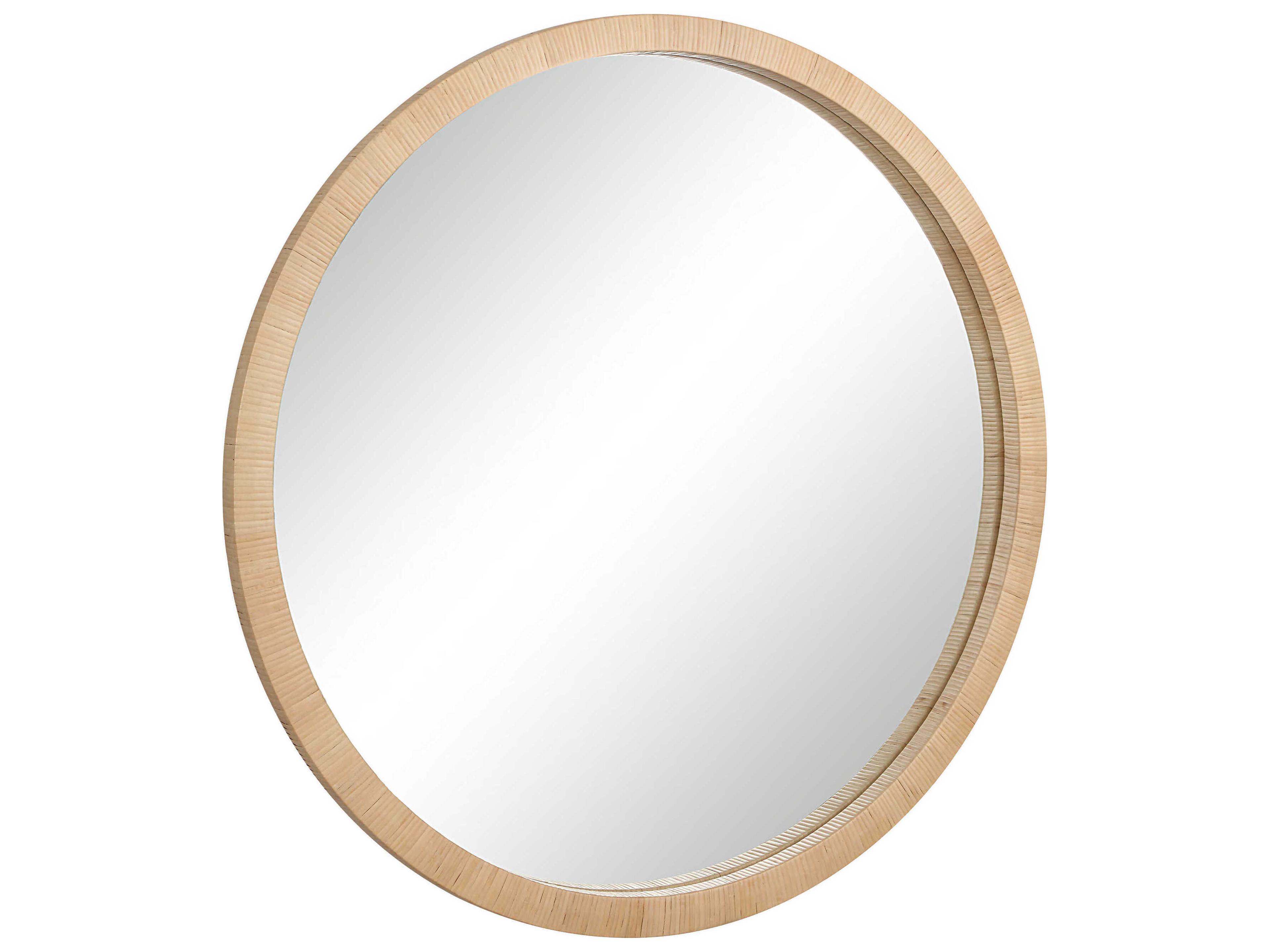 Renwil Rita Natural Round Wall Mirror