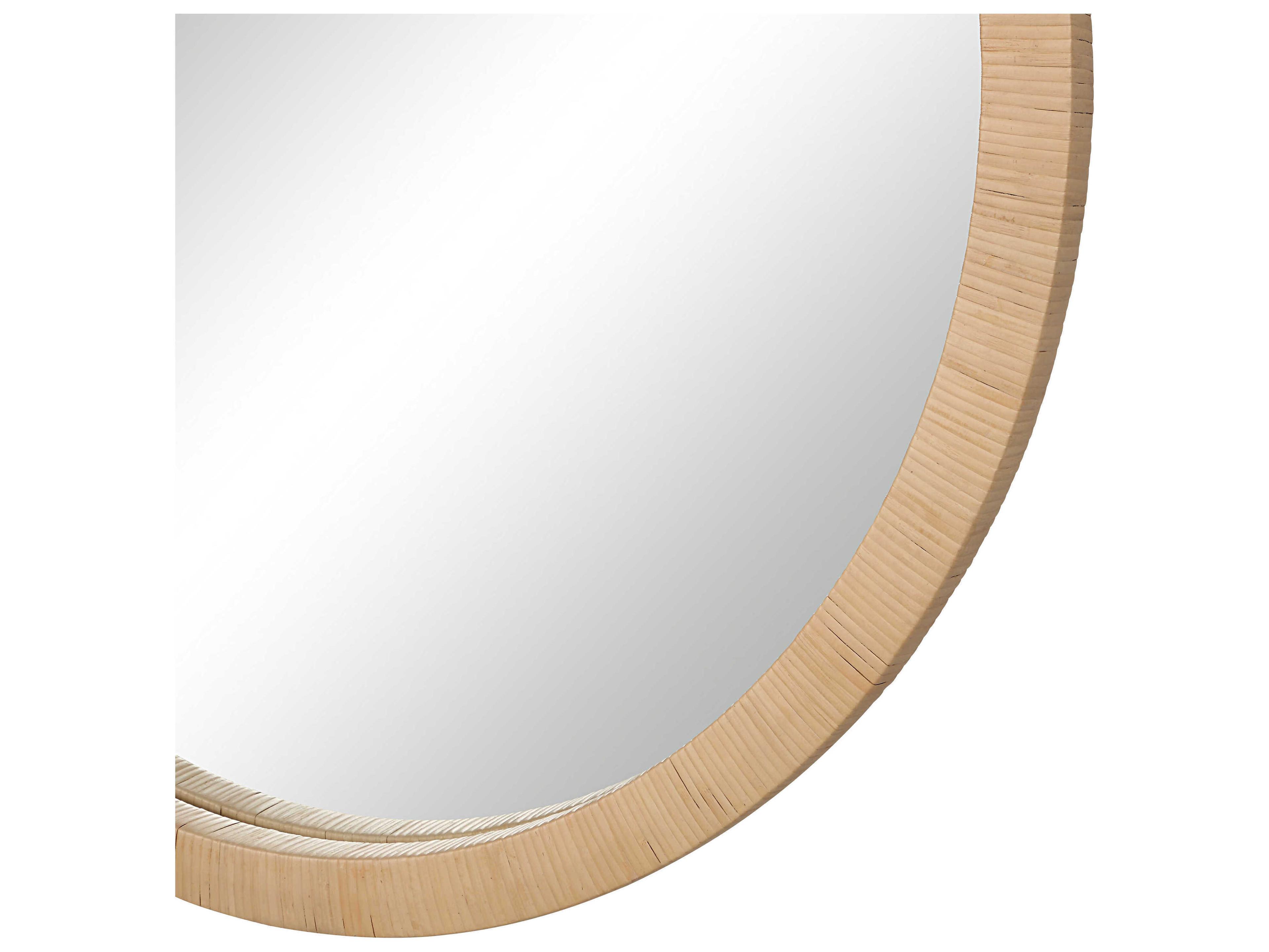 Renwil Rita Natural Round Wall Mirror