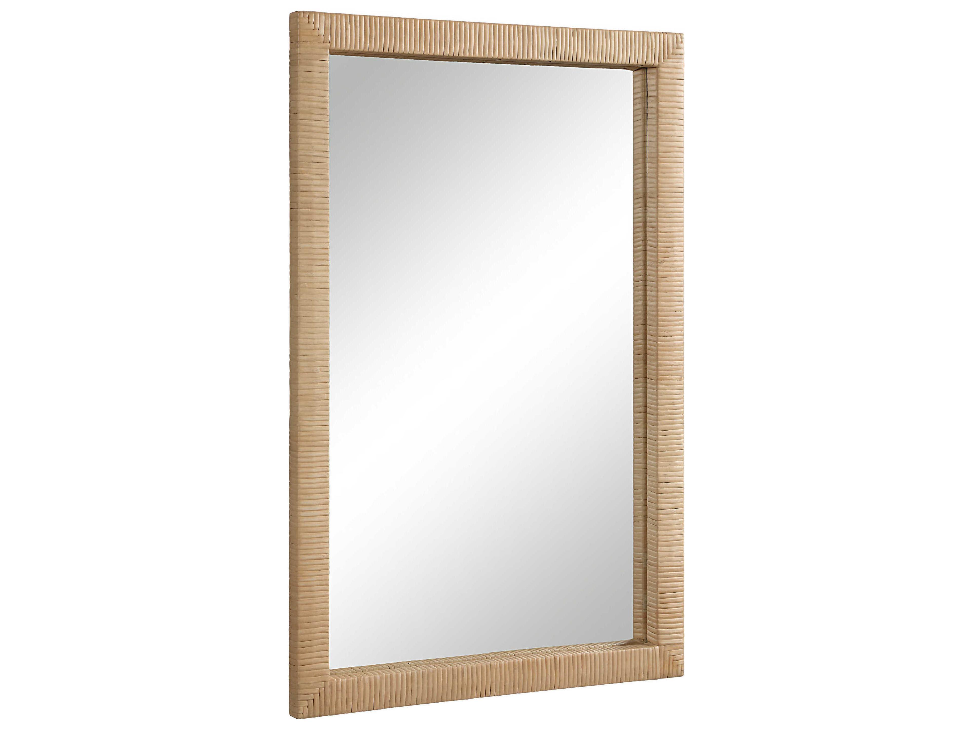 Renwil Sara Natural Rectangular Wall Mirror
