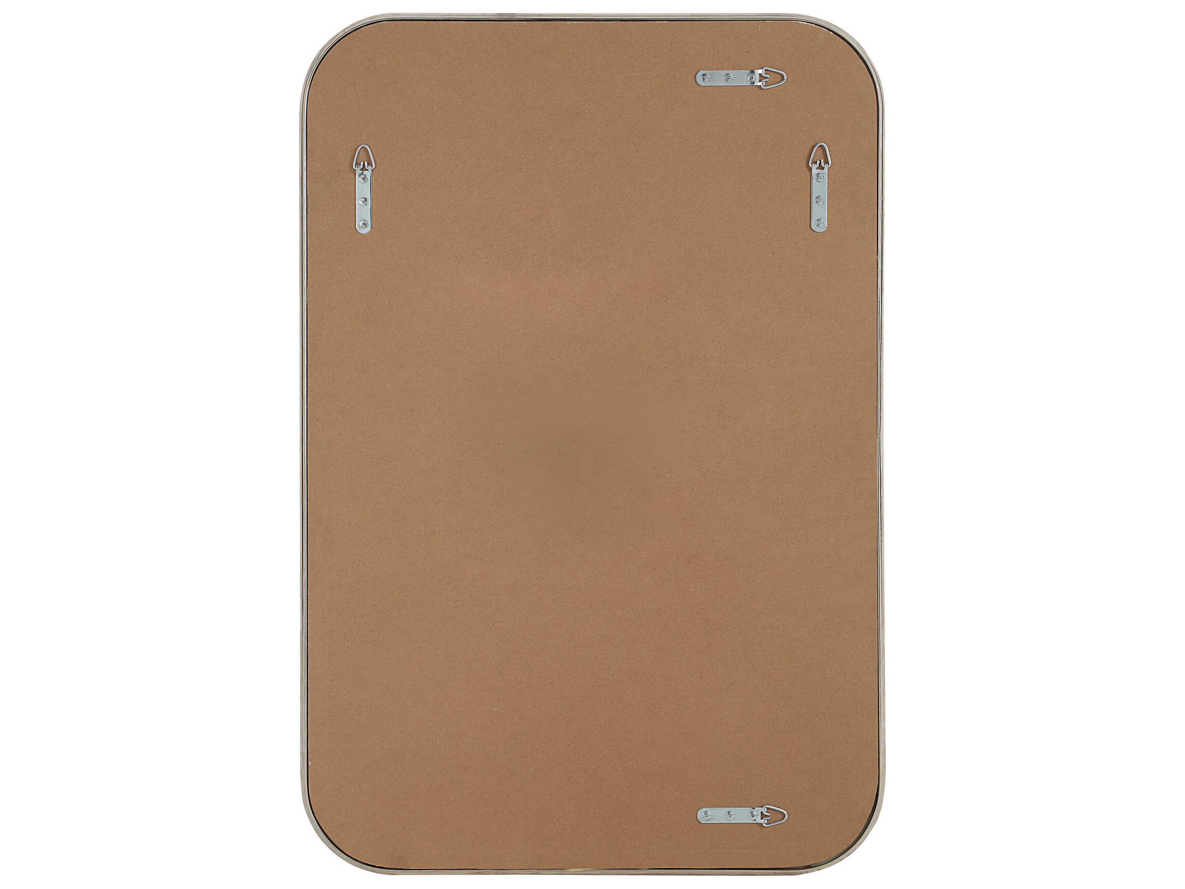 Renwil Sylvie Polished Nickel Rectangular Wall Mirror